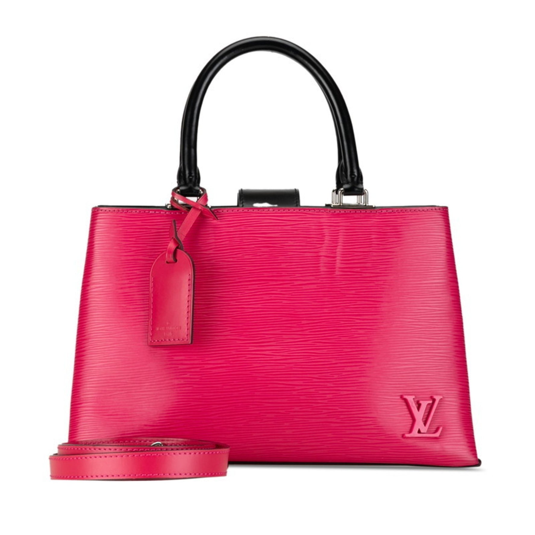 Louis Vuitton Epi Kleber Handbag Shoulder Bag Hot Pink Leather
