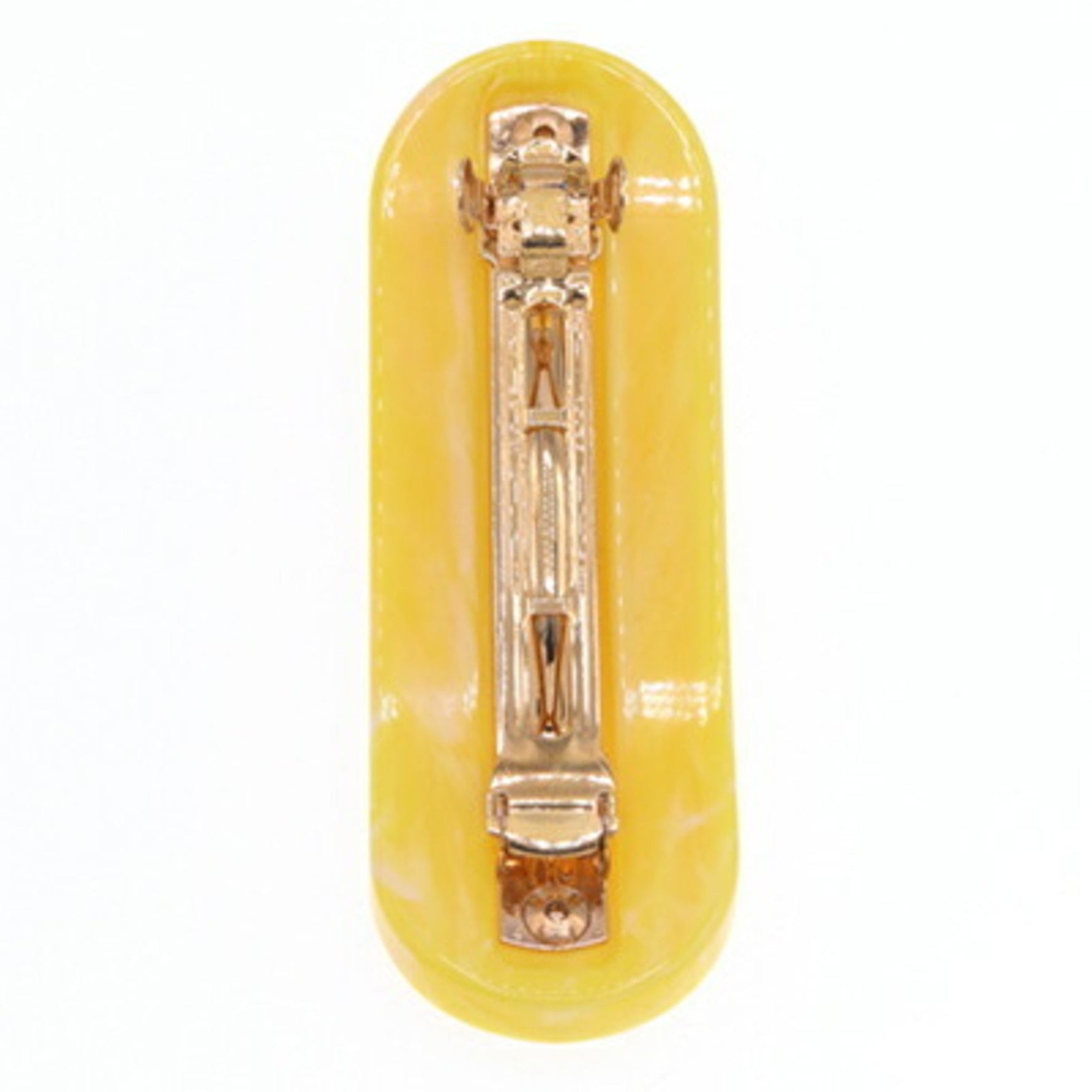 Prada Barrette Plastic Metal Hair Clip Studs