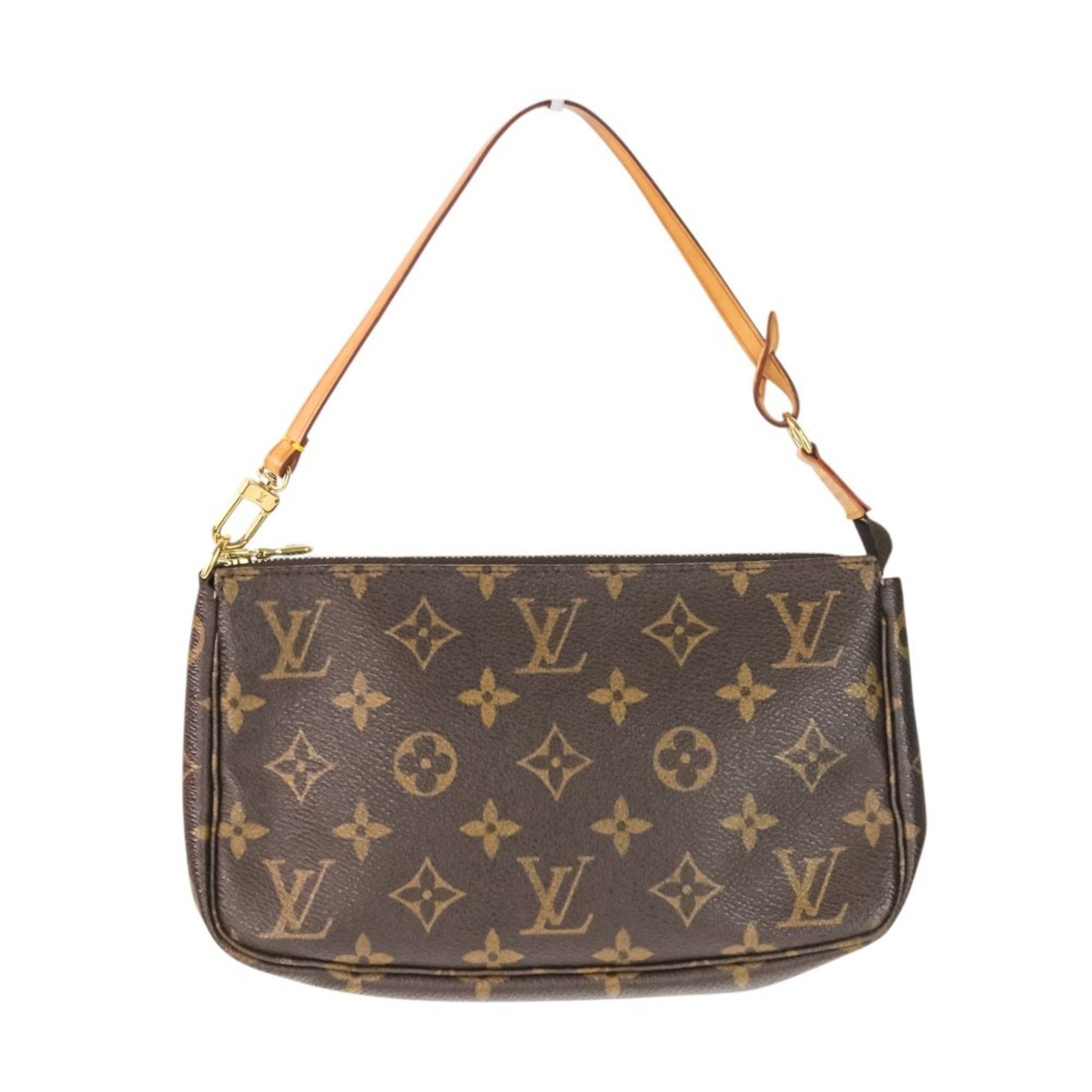 LOUIS VUITTON Monogram Pochette Accessoires Handbag Accessory Pouch Brown