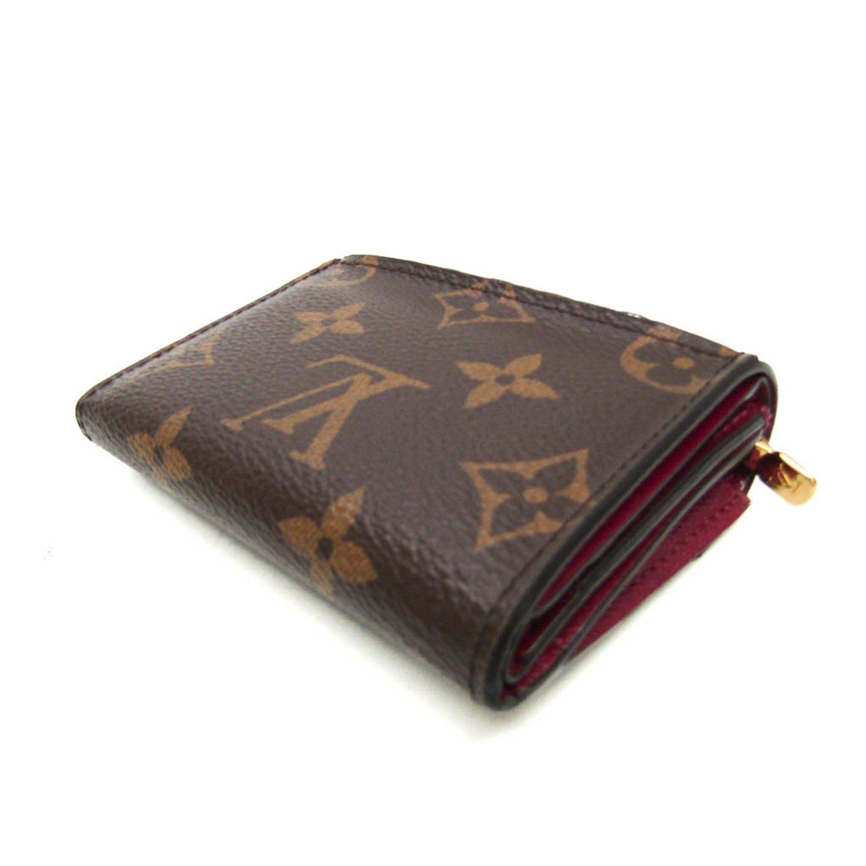 Louis Vuitton Monogram Zoe Wallet Monogram Wallet (tri-fold) Fuchsia,Monogram