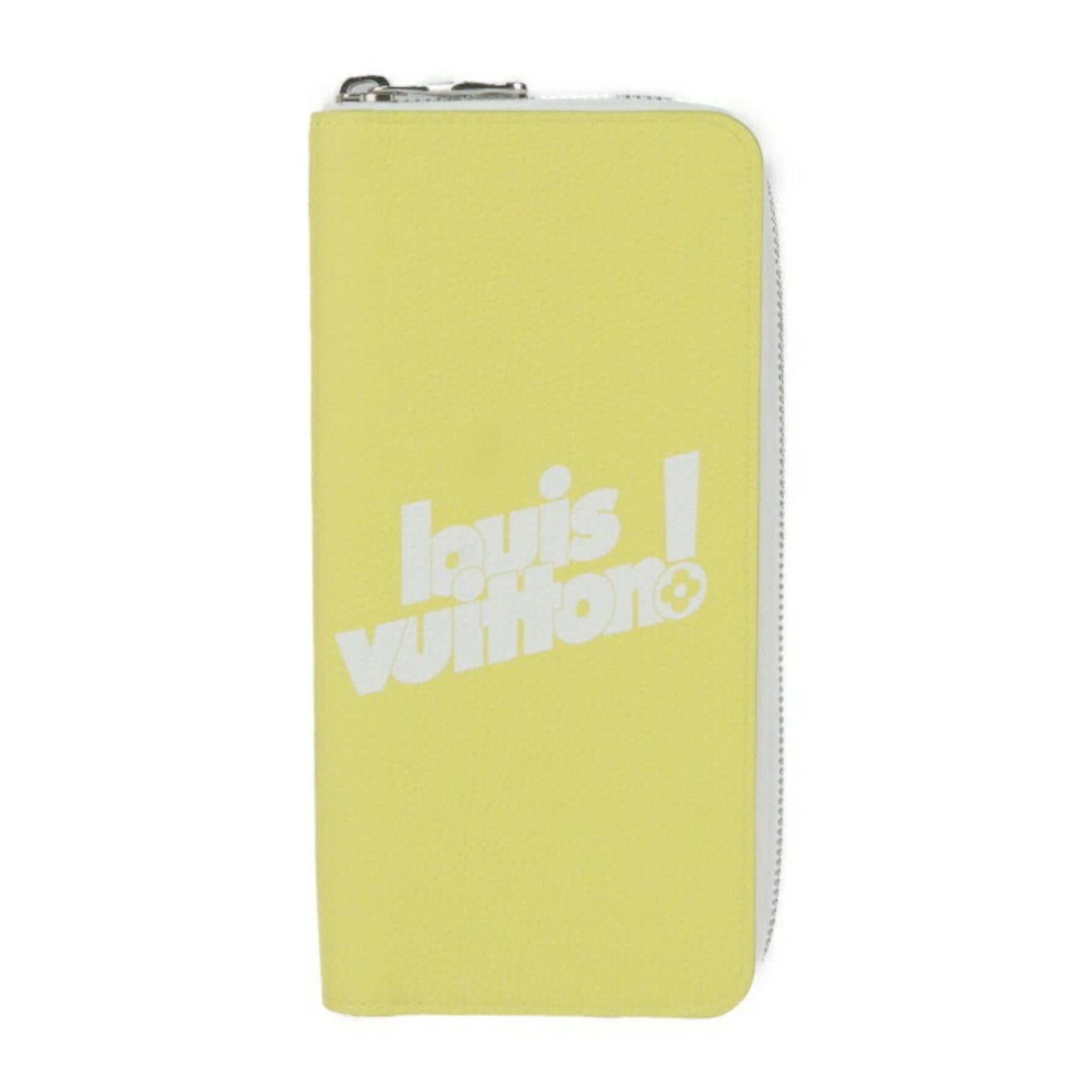 Louis Vuitton Zippy Wallet Vertical Everyday LV Capsule Collection Long Taurillon Leather Round Yellow
