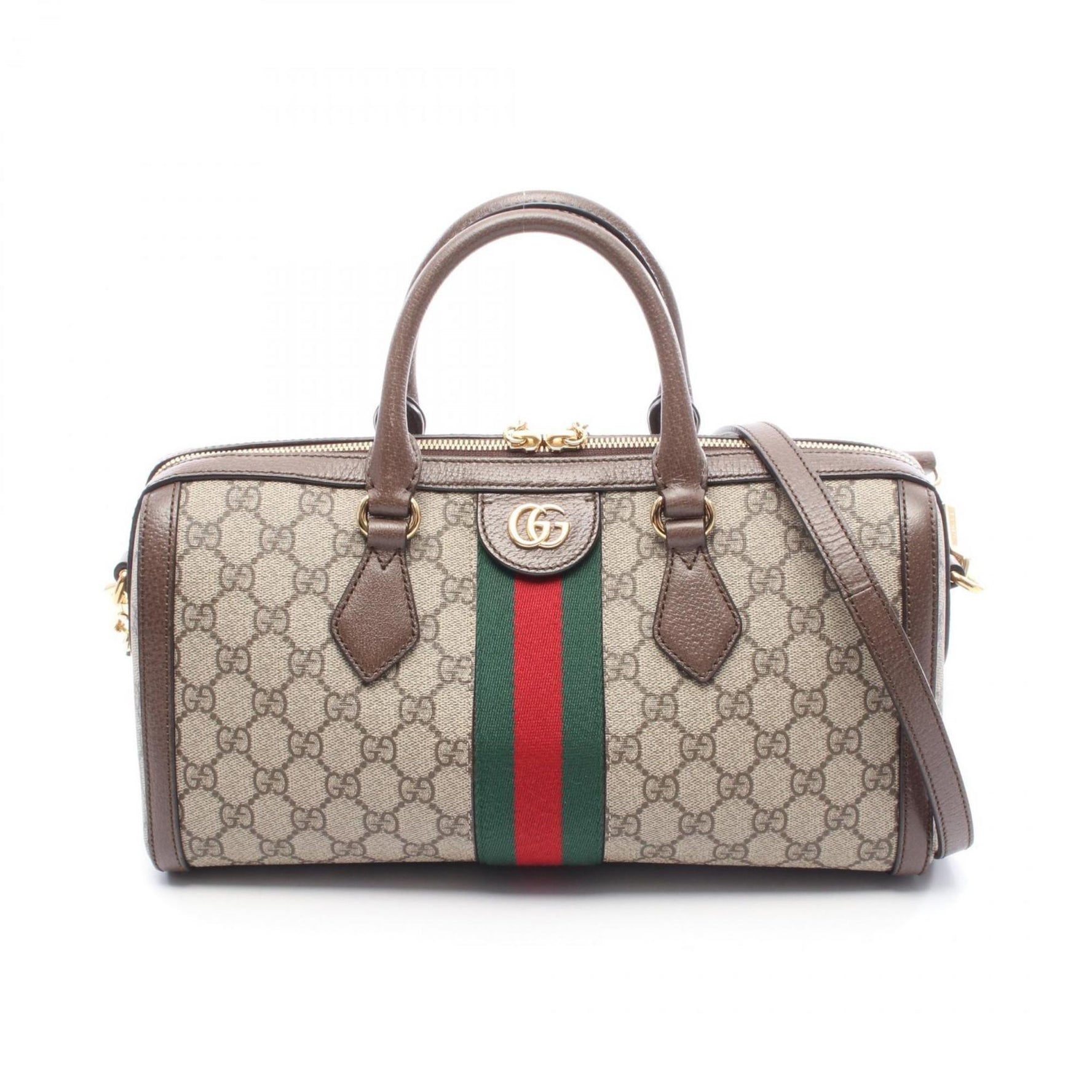 Gucci Ophidia GG Medium Top Handle Bag, Coated Canvas and Leather, Beige, Brown, Multicolor
