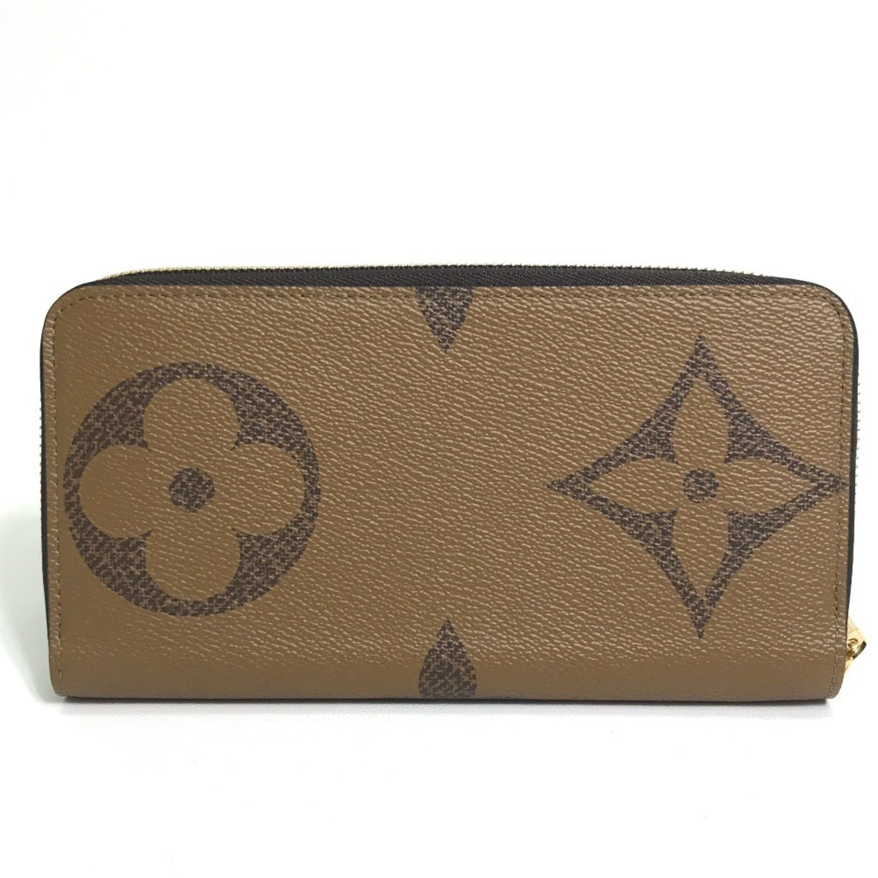 Louis Vuitton Monogram Giant Zippy Wallet Long Canvas Brown