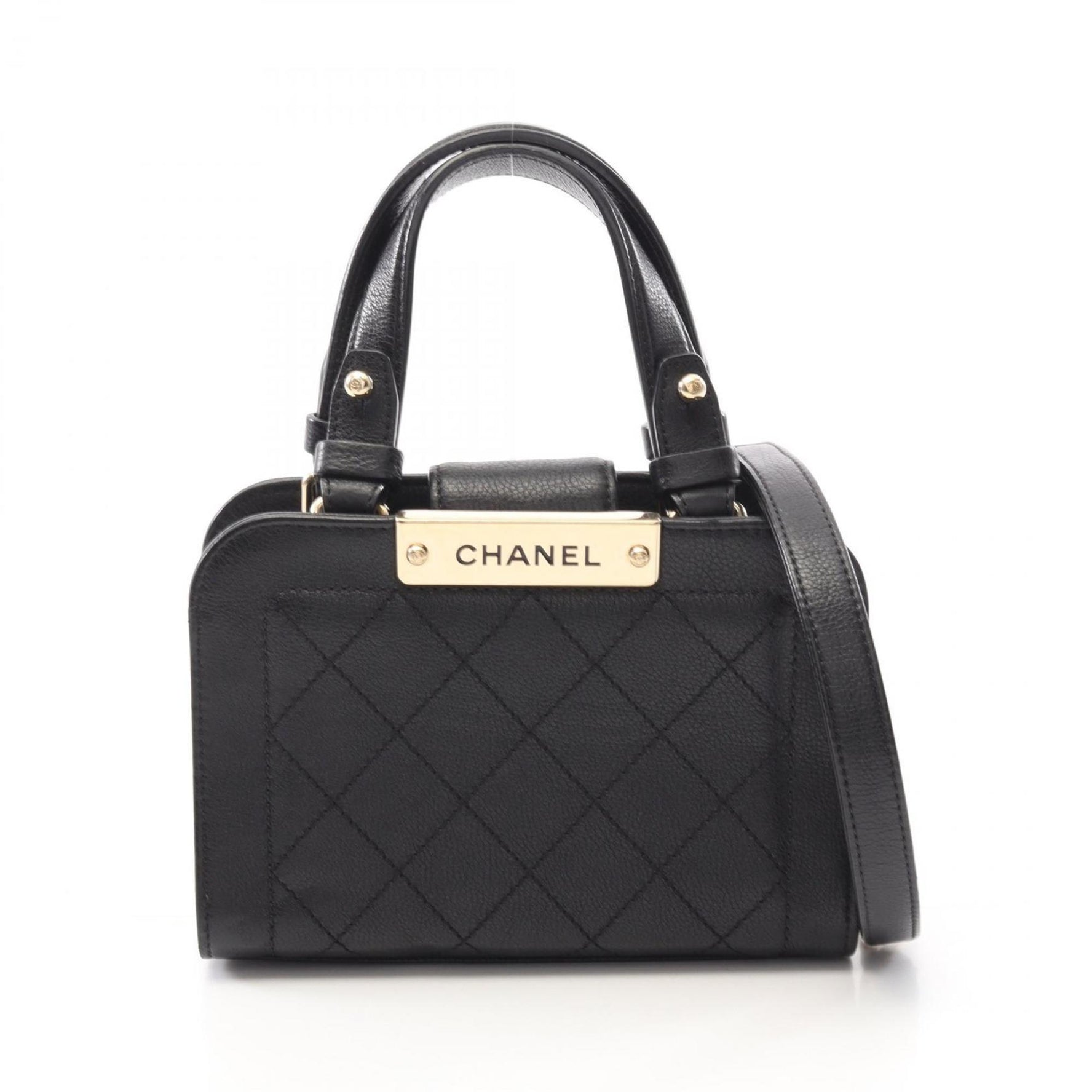 CHANEL Matelasse Shoulder Bag, Leather