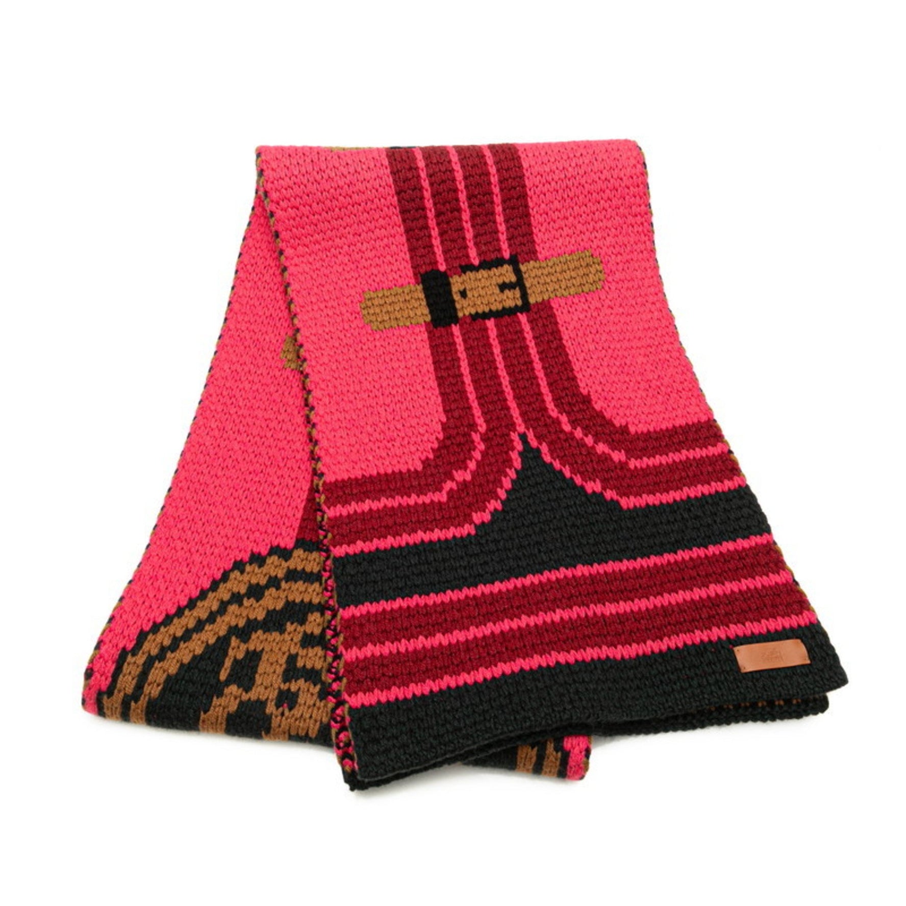 Hermès Grande Tenue Scarf, Pink Multicolor Cashmere, HERMES