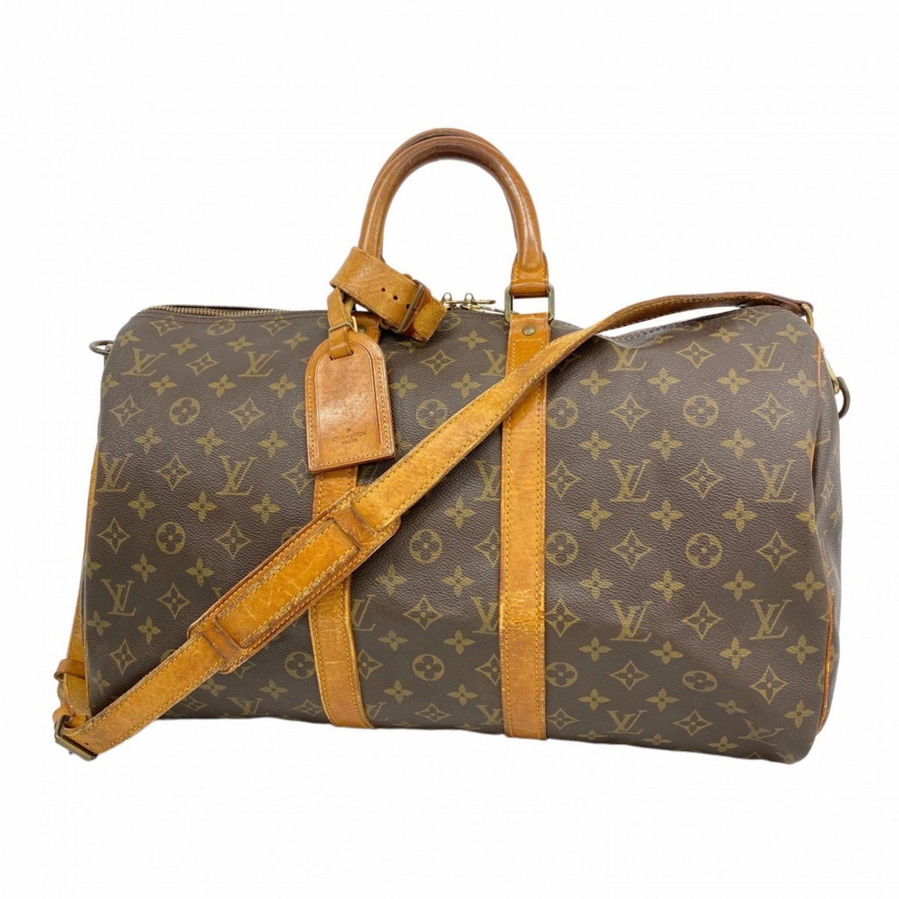 Louis Vuitton Monogram Keepall Bandouliere 45 Boston Bag Men's and