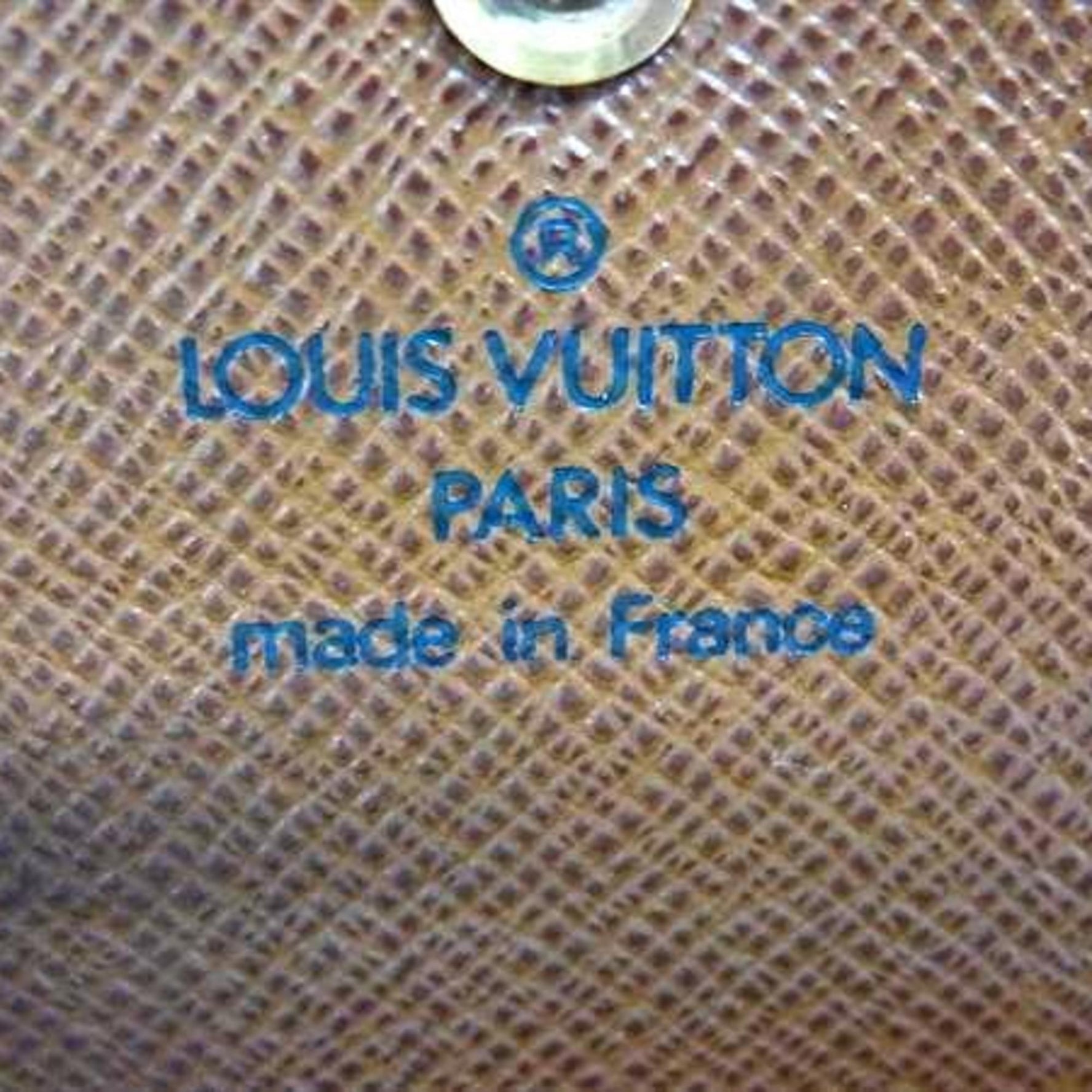 LOUIS VUITTON Louis Vuitton Monogram Porte-Monnaie Guze Wallet/Coin Case Brown Leather Men's/Women's