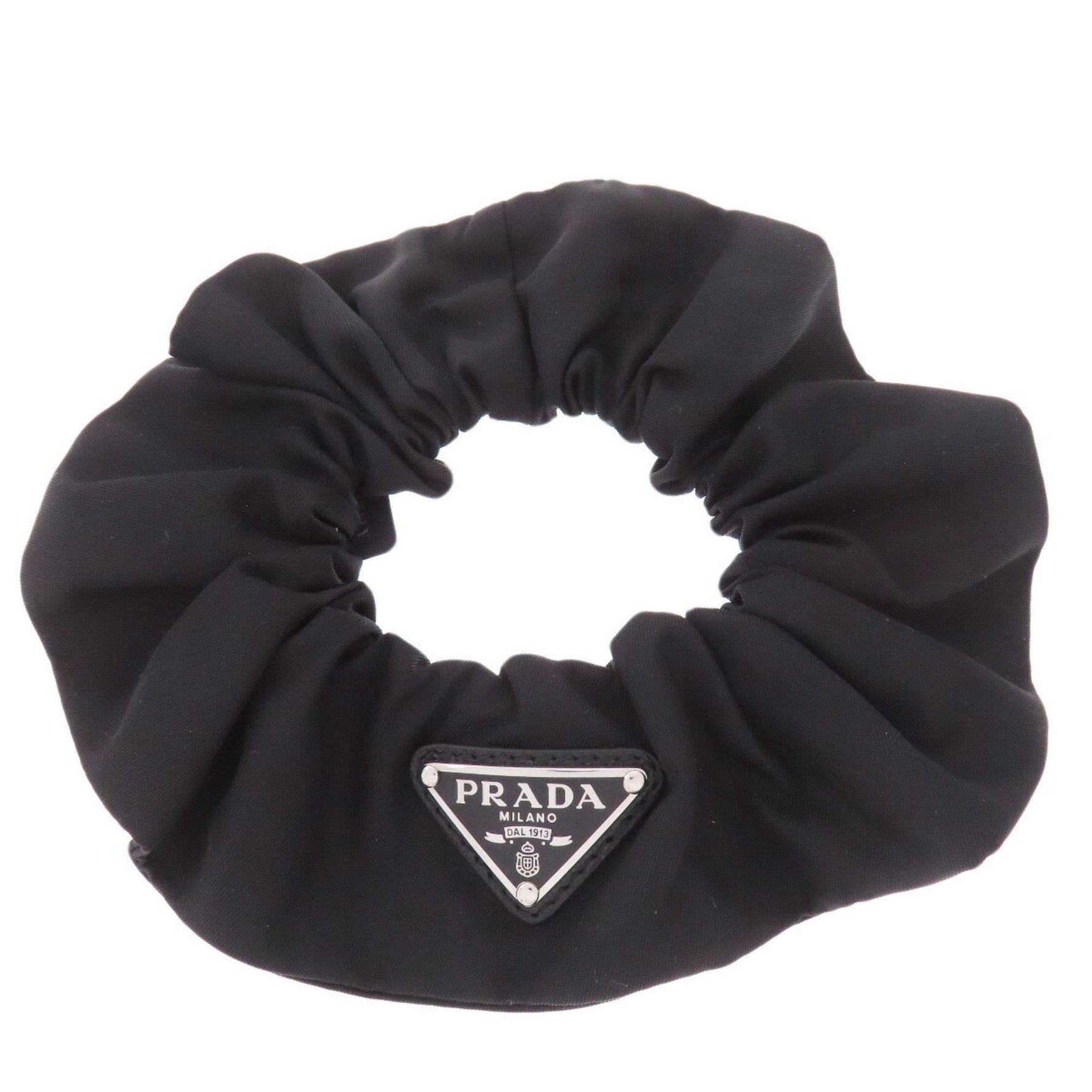 Prada Scrunchie, Metal Fittings, Hair, Nylon Material