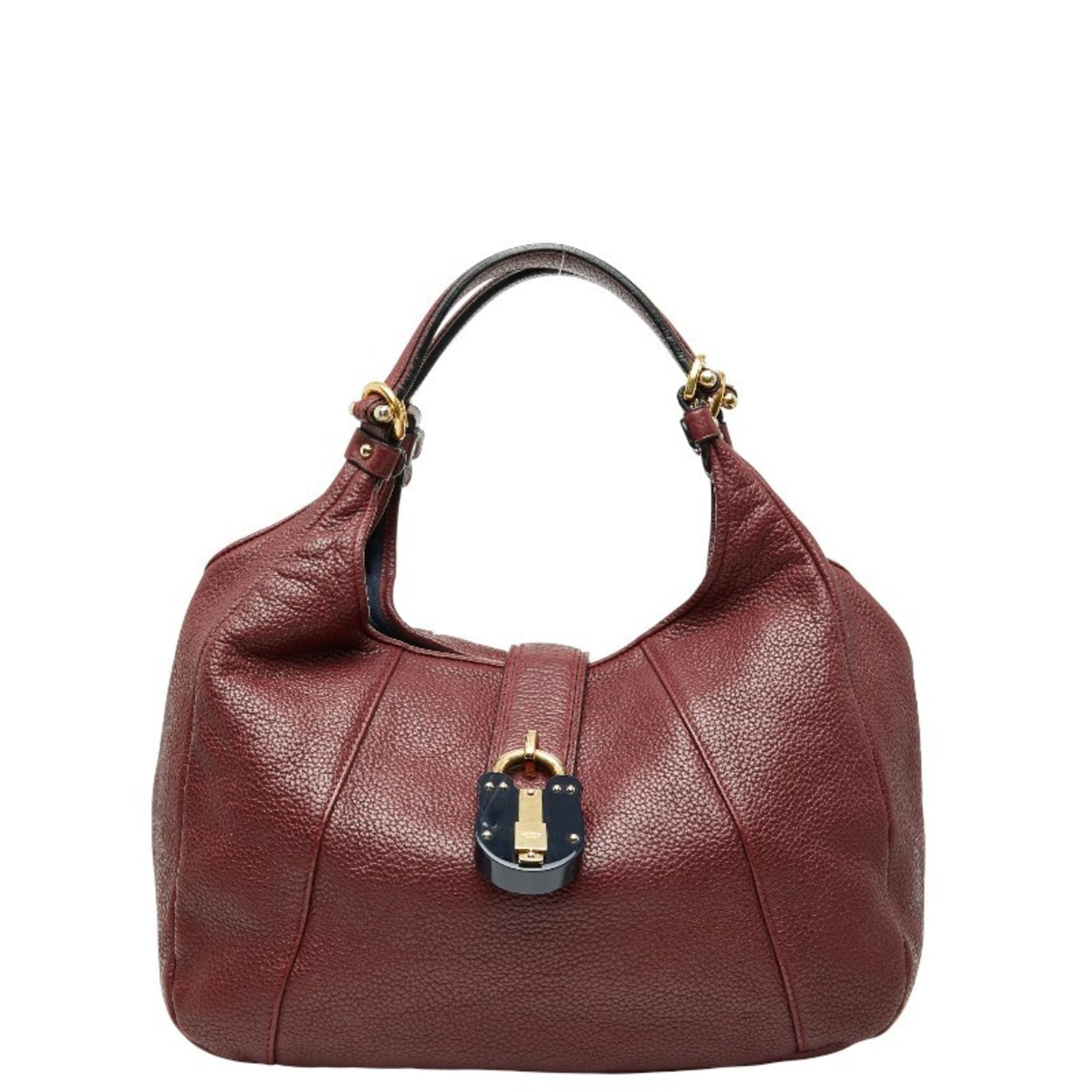 LOEWE Carrie Hobo Handbag in Red Leather