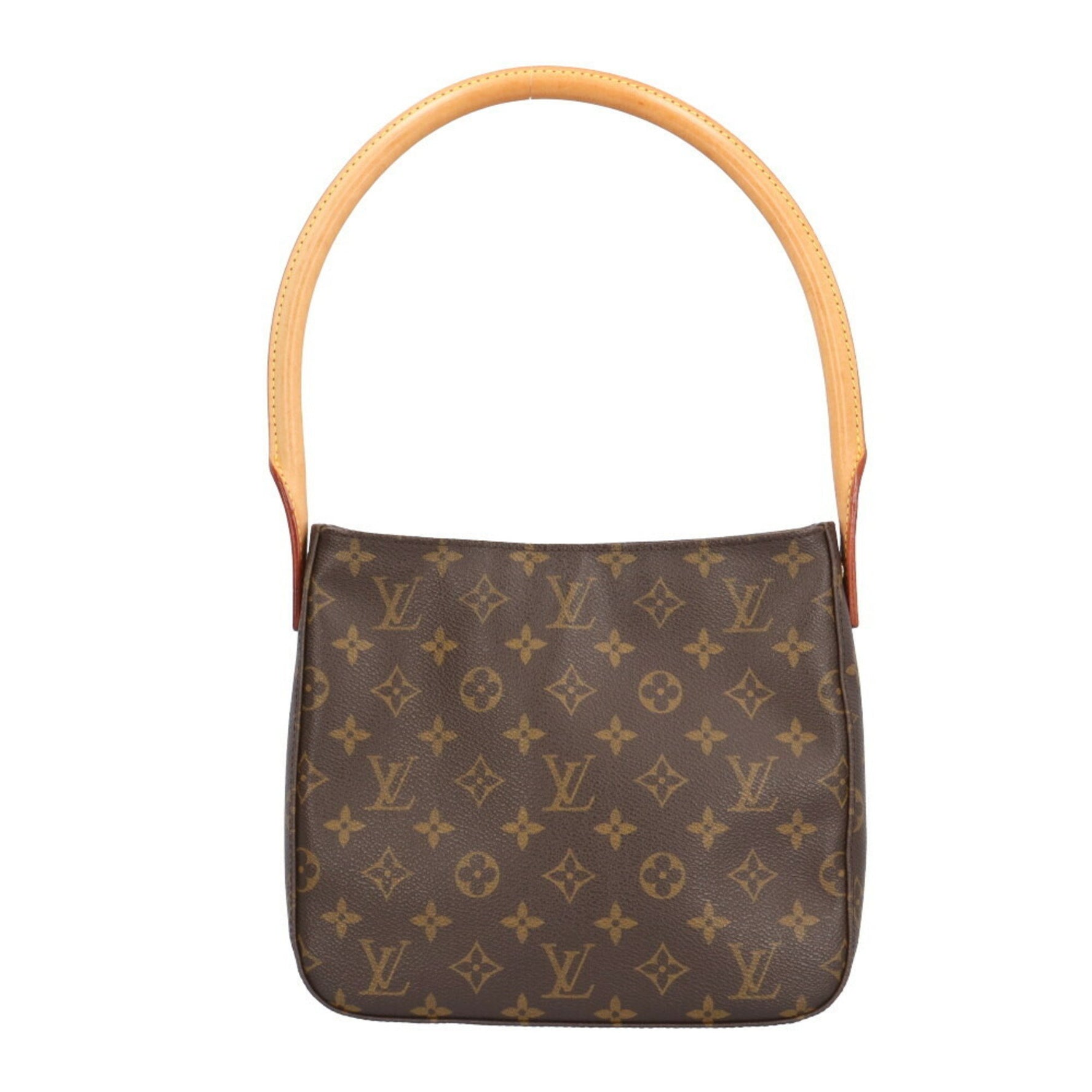 Louis Vuitton Looping MM Monogram Shoulder Bag Canvas Brown