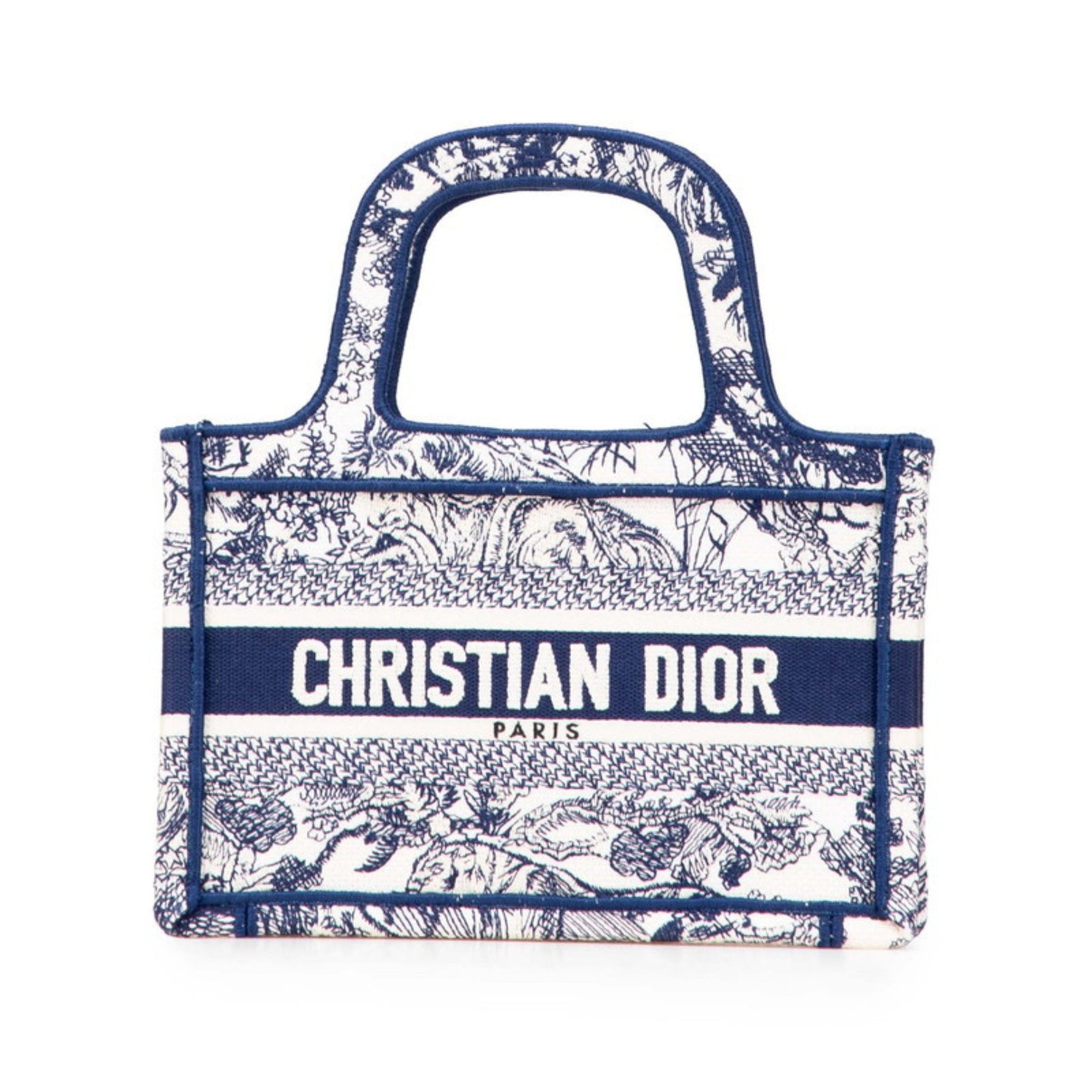 Christian Dior Dior Book Tote Mini Toile de Jouy Bag Canvas