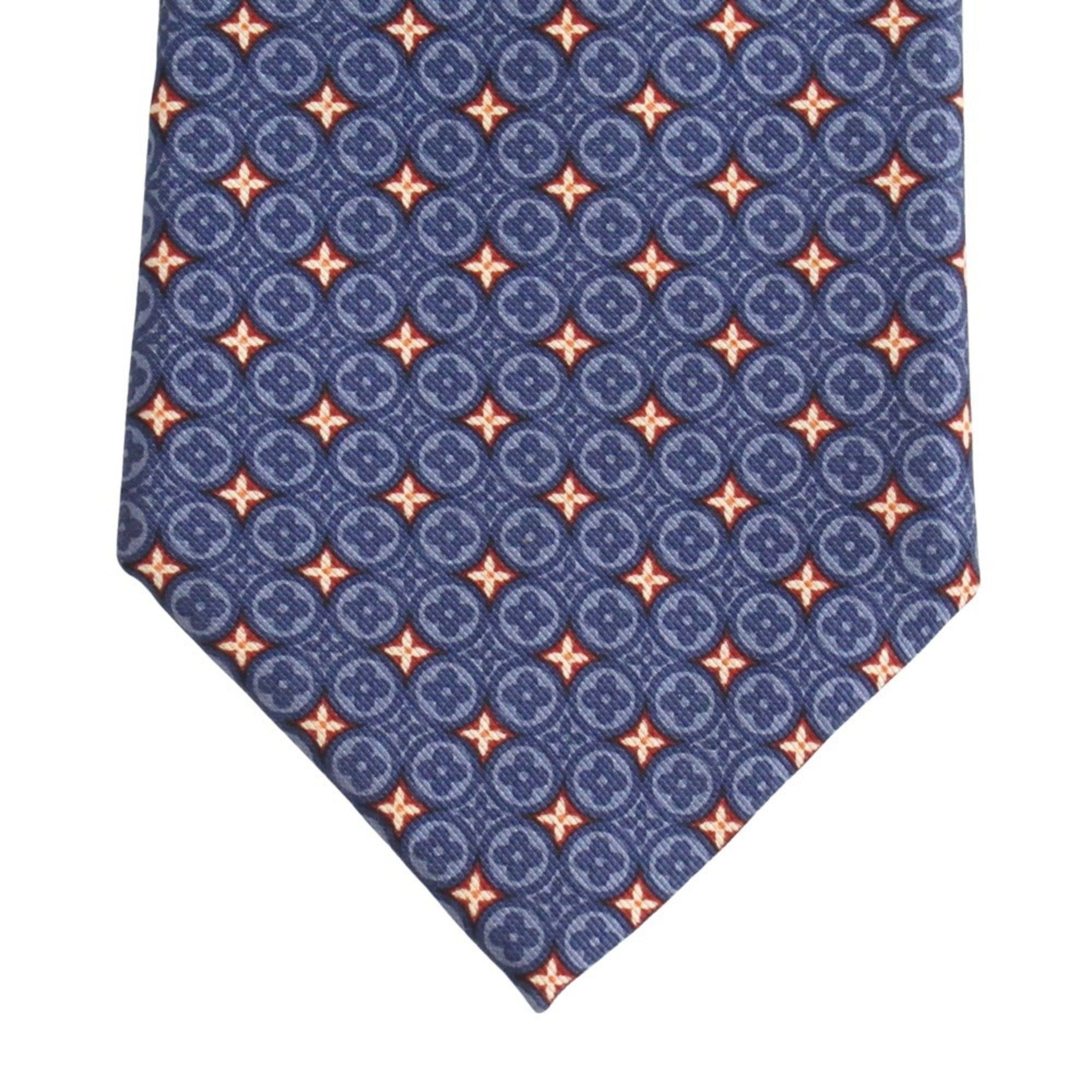 Louis Vuitton Monogram Silk Necktie Regular Tie Suit Business Party