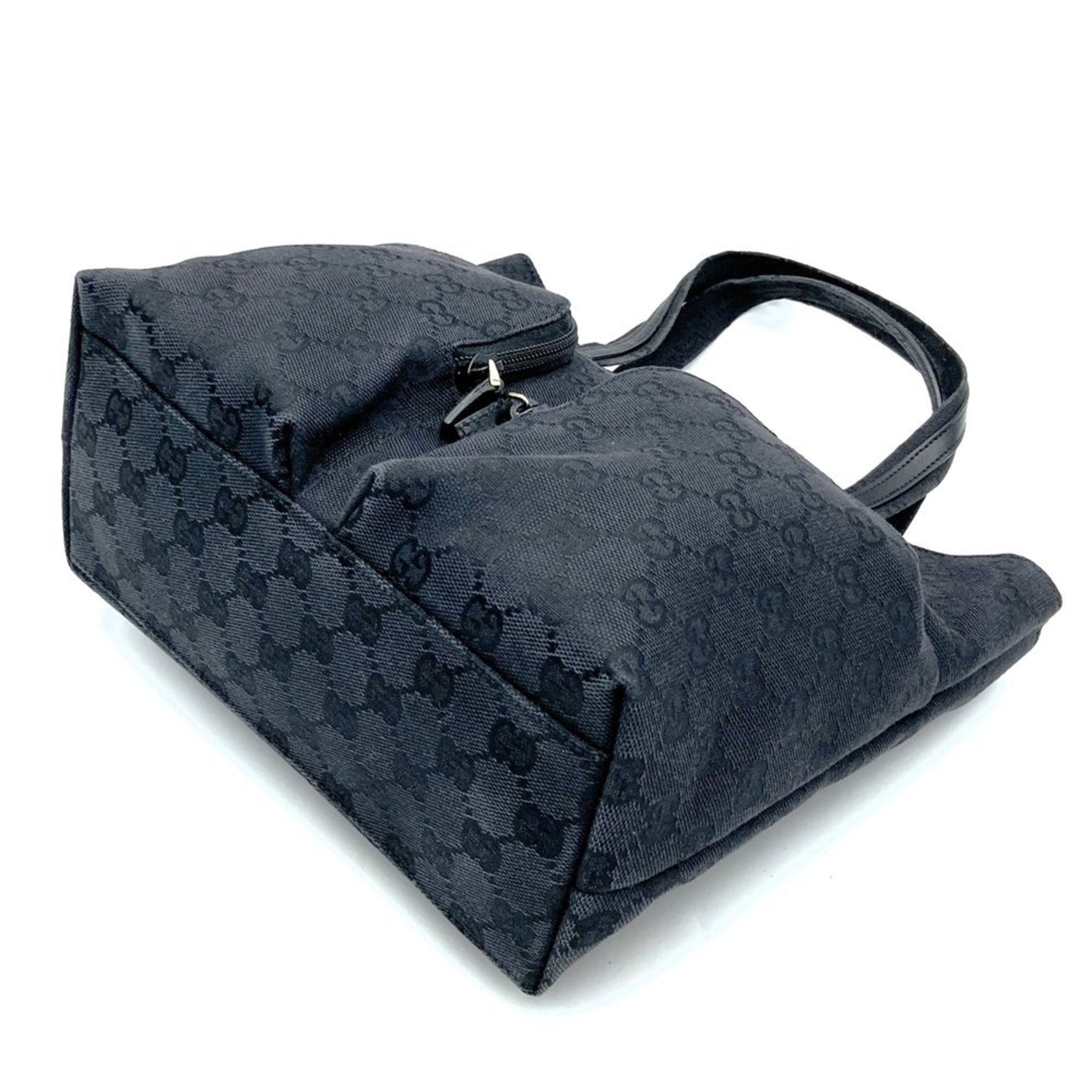 GUCCI 002-1080 Handbag Tote Bag GG Canvas Ladies