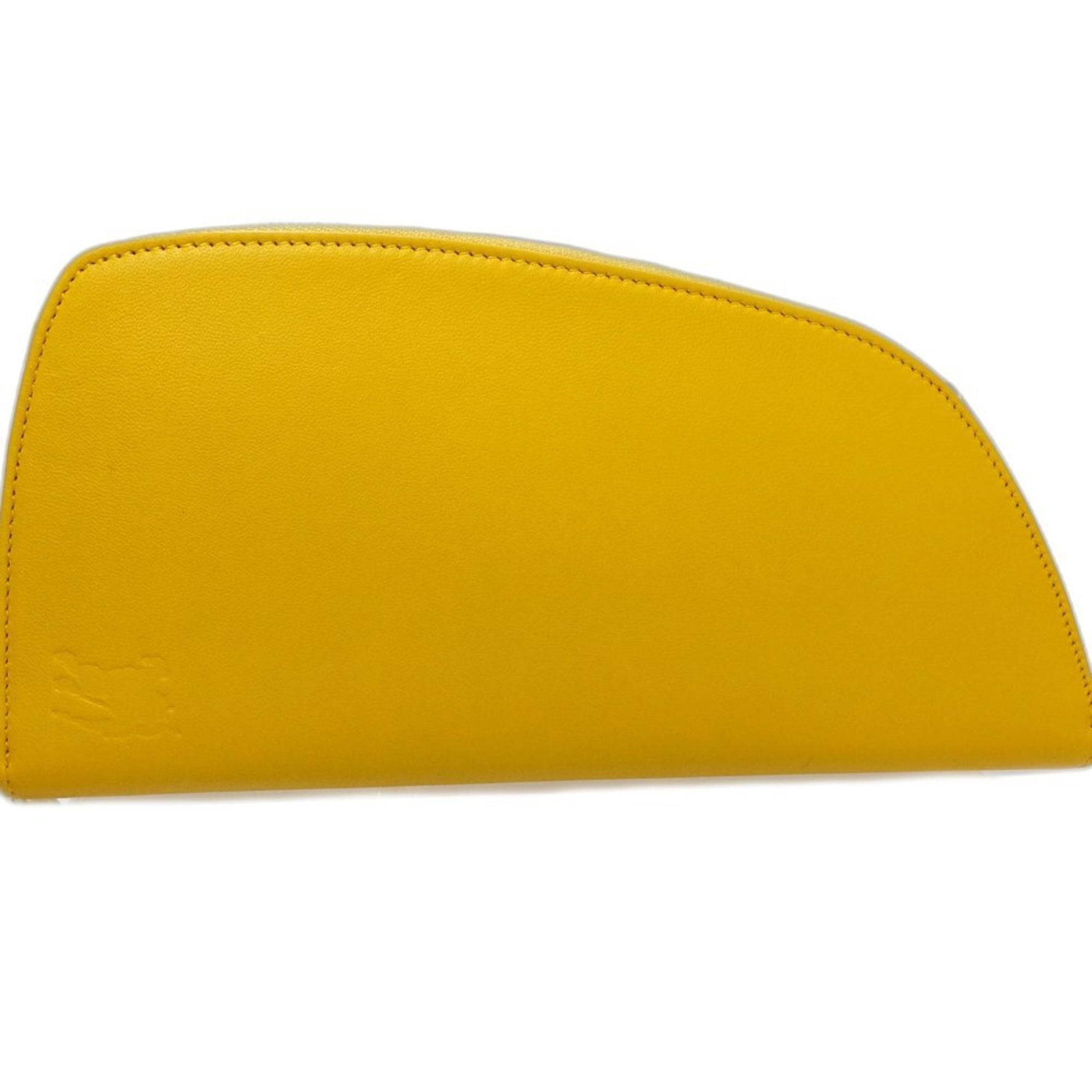 BURBERRY Long Wallet Shield Round Leather