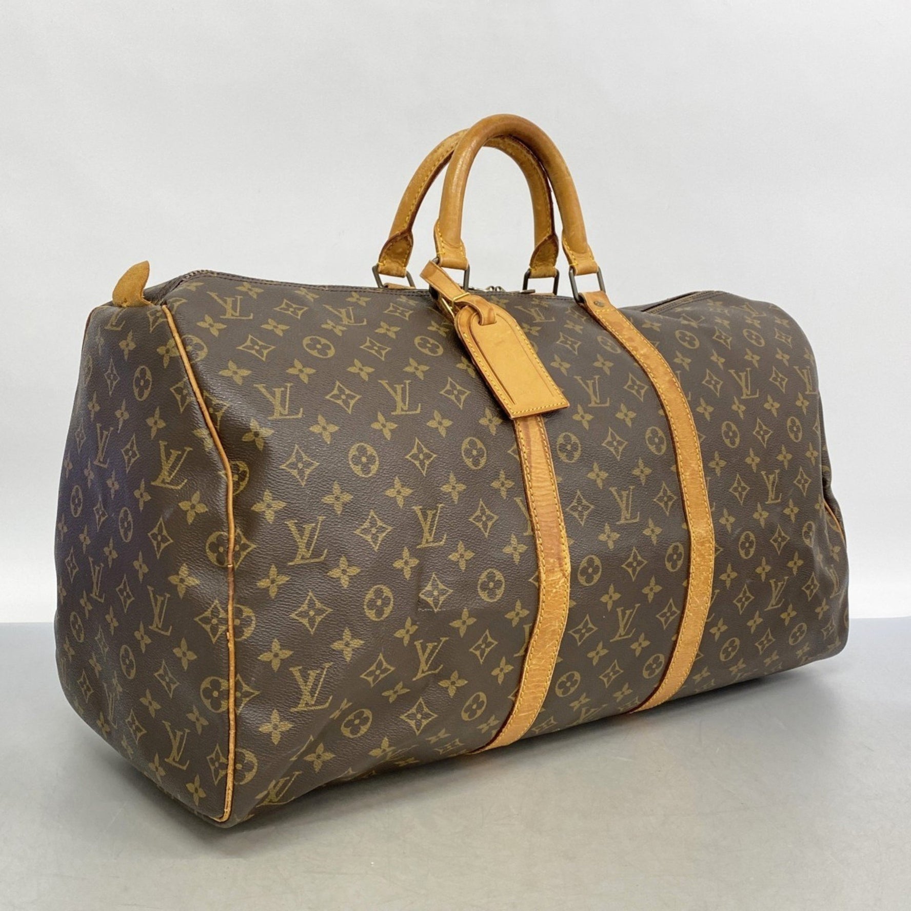 Louis Vuitton Monogram Keepall 55 Boston Bag Men's and