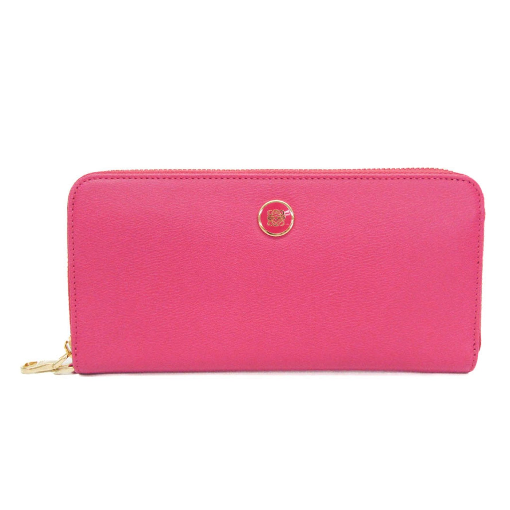 Loewe Anagram Button Leather Long Wallet (bi-fold)