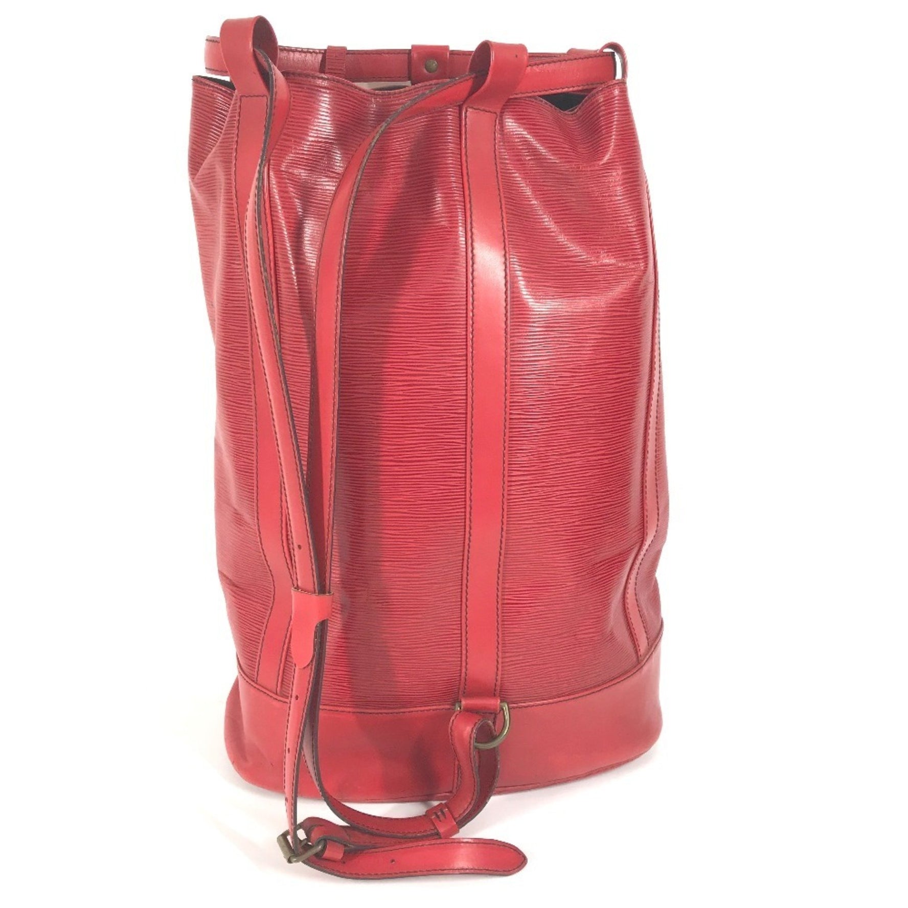 Louis Vuitton Epi Randonne GM Shoulder Bag, Leather, Castilian Red, Red