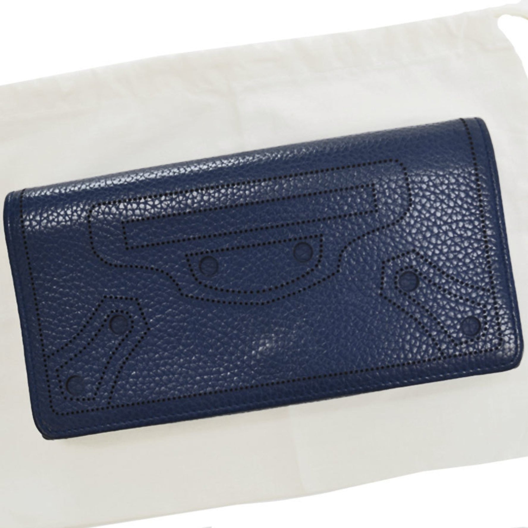 Balenciaga long wallet leather folio