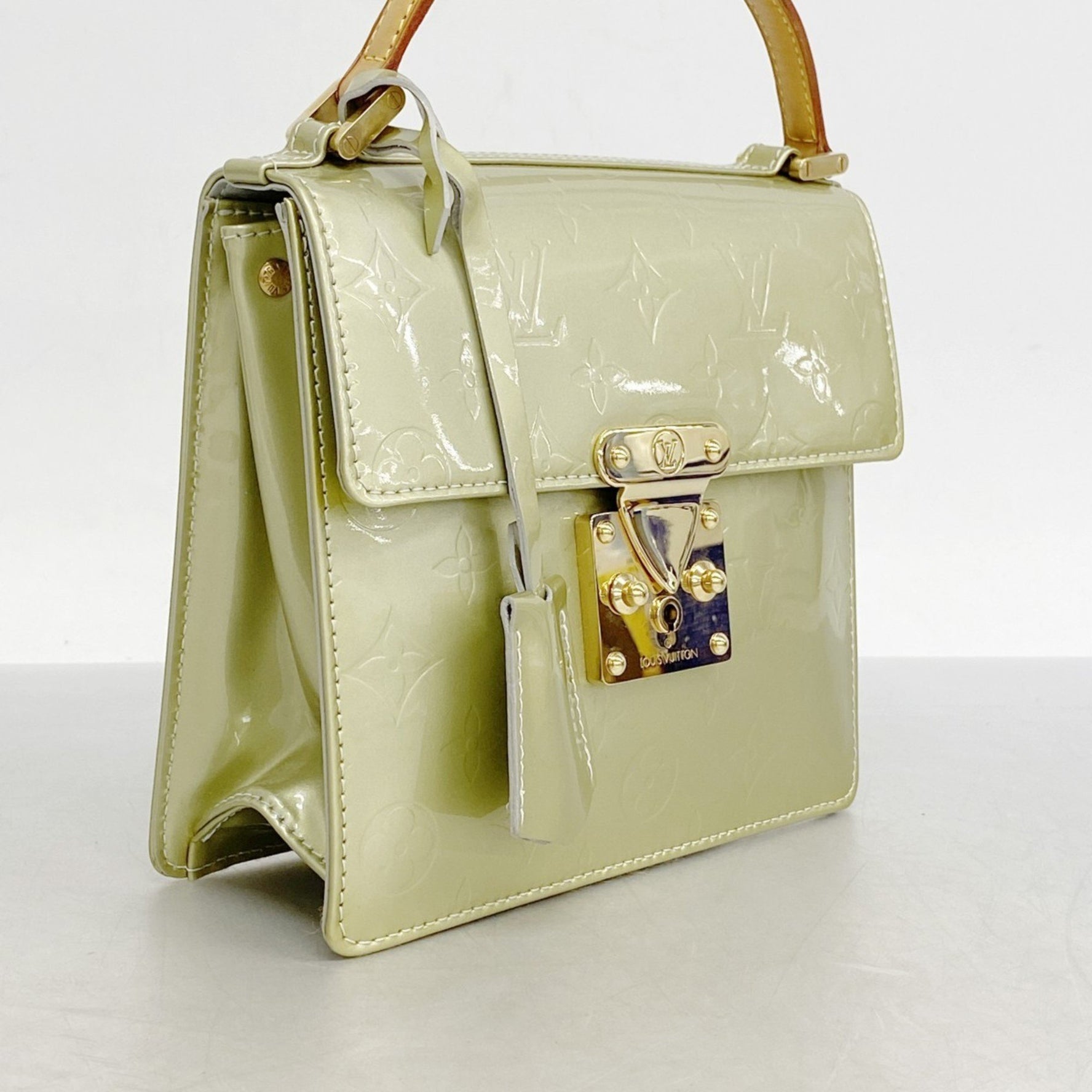 Louis Vuitton Vernis Spring Street Handbag Green