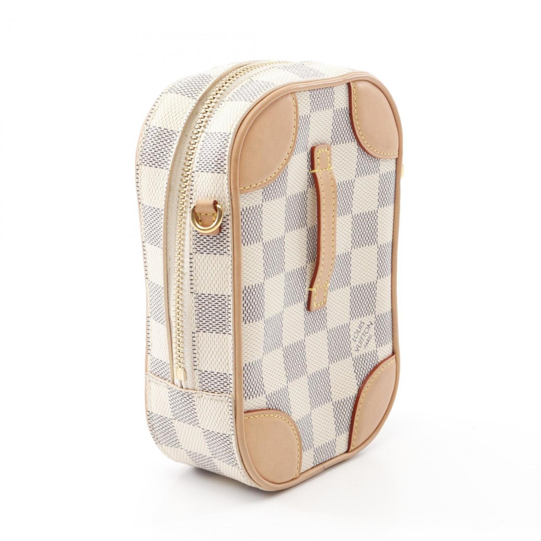 Louis Vuitton Neocapi Shoulder Bag, PVC-Coated Canvas and Leather, Damier Azur