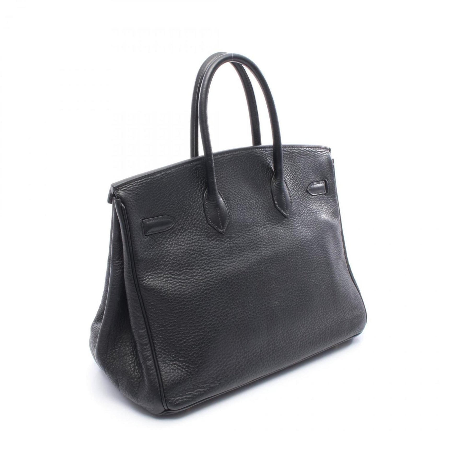 Hermes Birkin 35 Handbag, Leather, Ardennes, Women's, Black