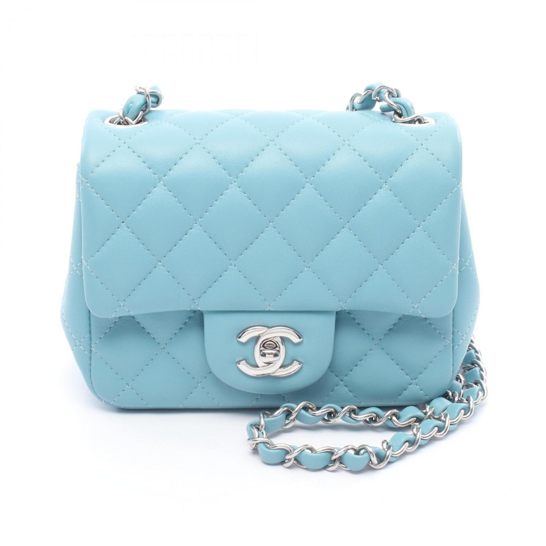 CHANEL Mini Matelasse Shoulder Bag, Lambskin Leather