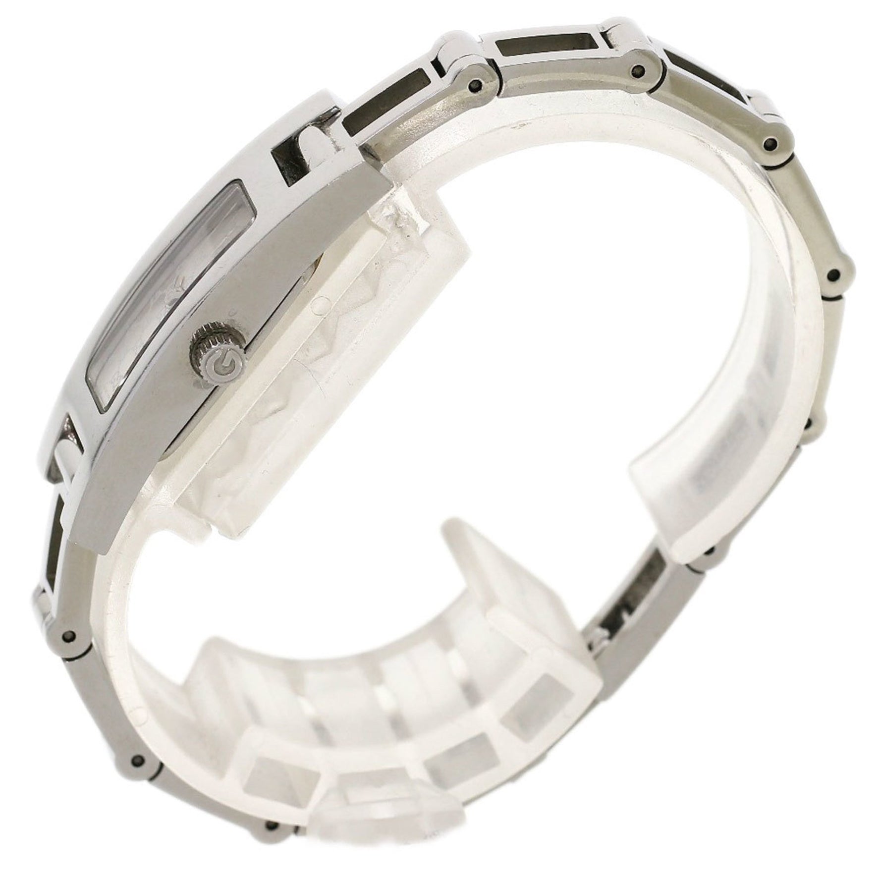Gucci Square Face Watch Stainless Steel SS Ladies