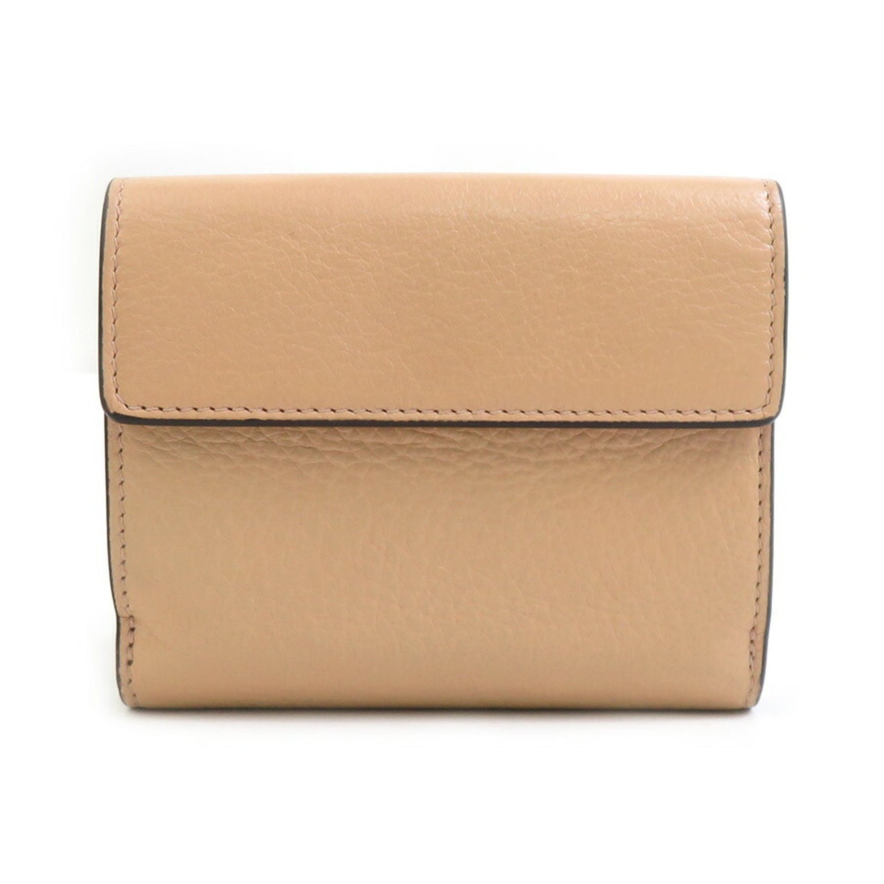 Chloé Chloe Bifold Wallet in Pink Beige Leather