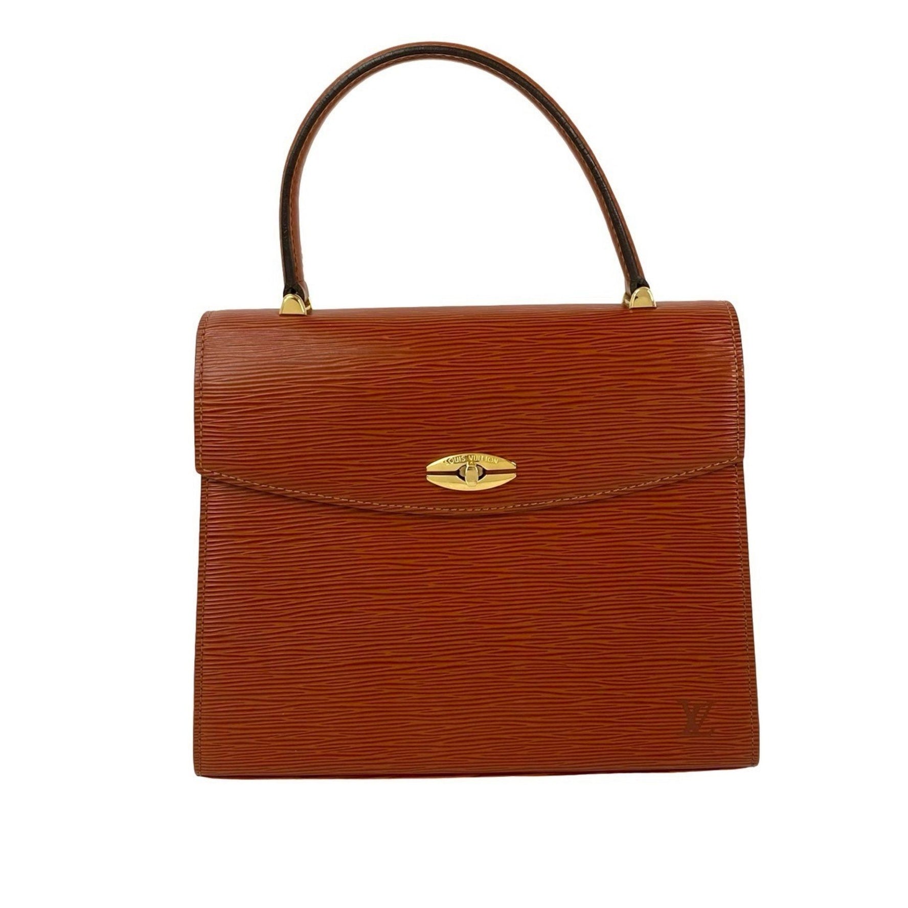 LOUIS VUITTON Vintage Malesherbes Epi Leather Turnlock Handbag, Kenya