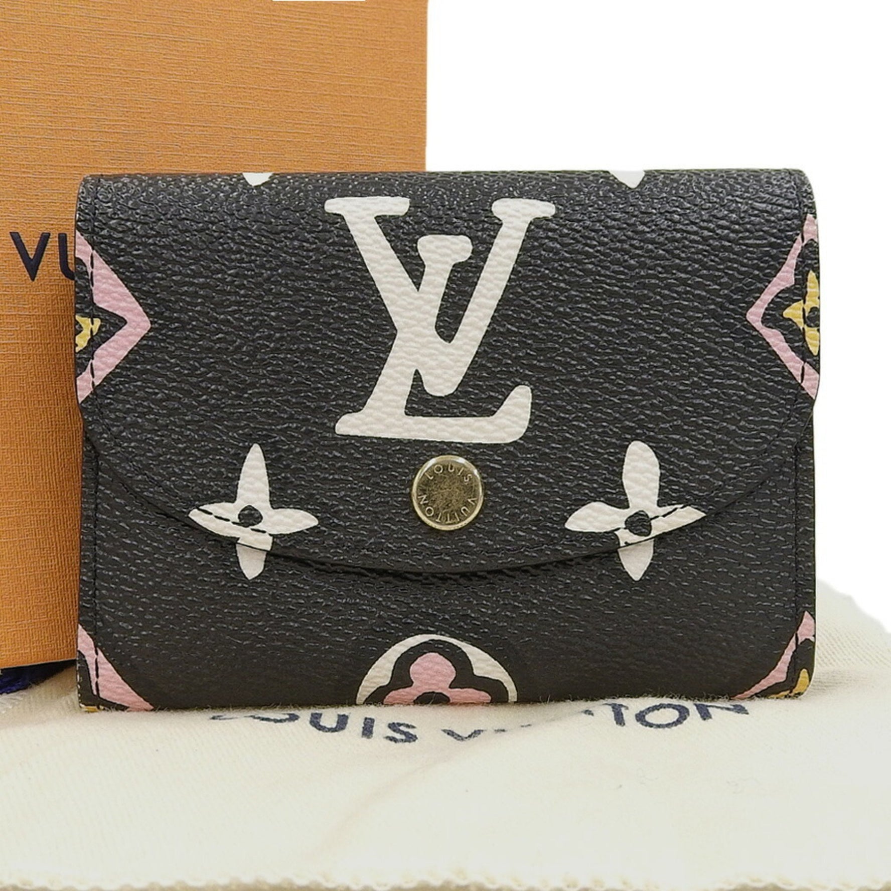Louis Vuitton Monogram Wild at Heart Porto Monnaie Rosalie Coin Case