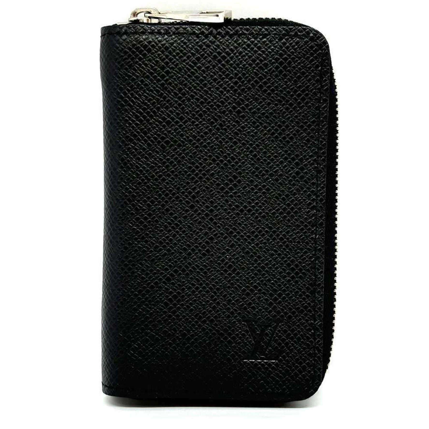 Louis Vuitton Zippy Coin Purse Taiga Black Essential