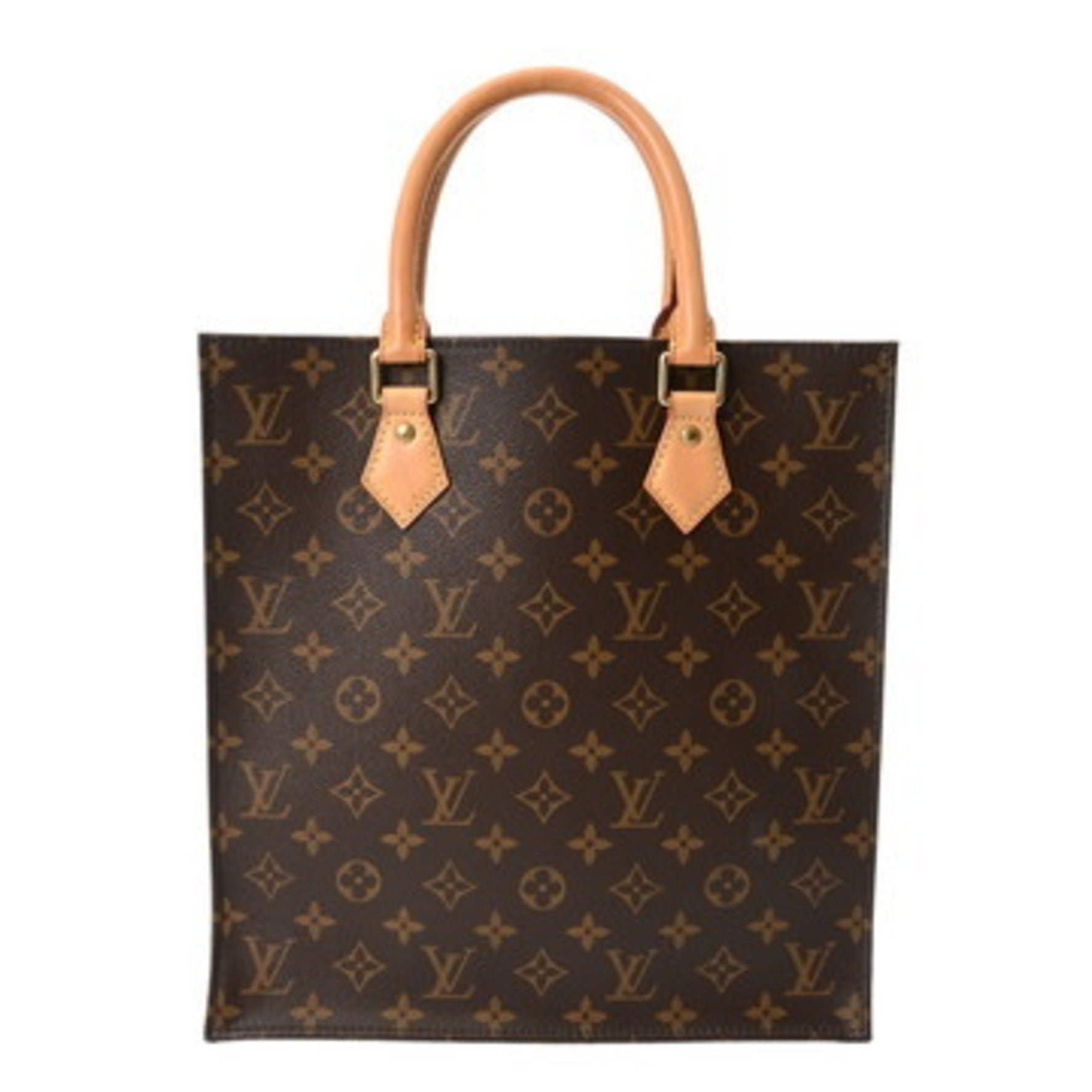 LOUIS VUITTON Monogram Sac Plat PM Canvas Tote Bag