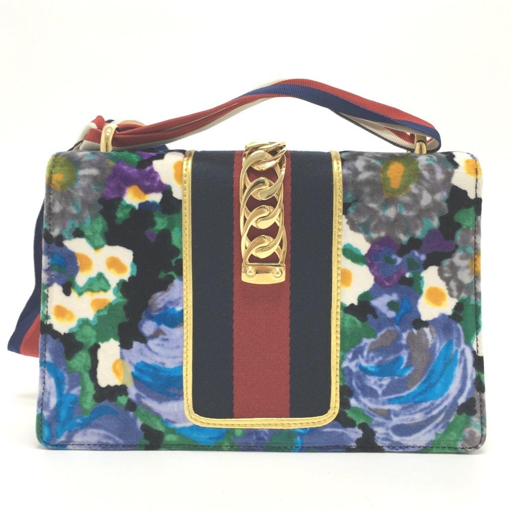 Gucci Floral bag ribbon Shoulder Bag Multicolore