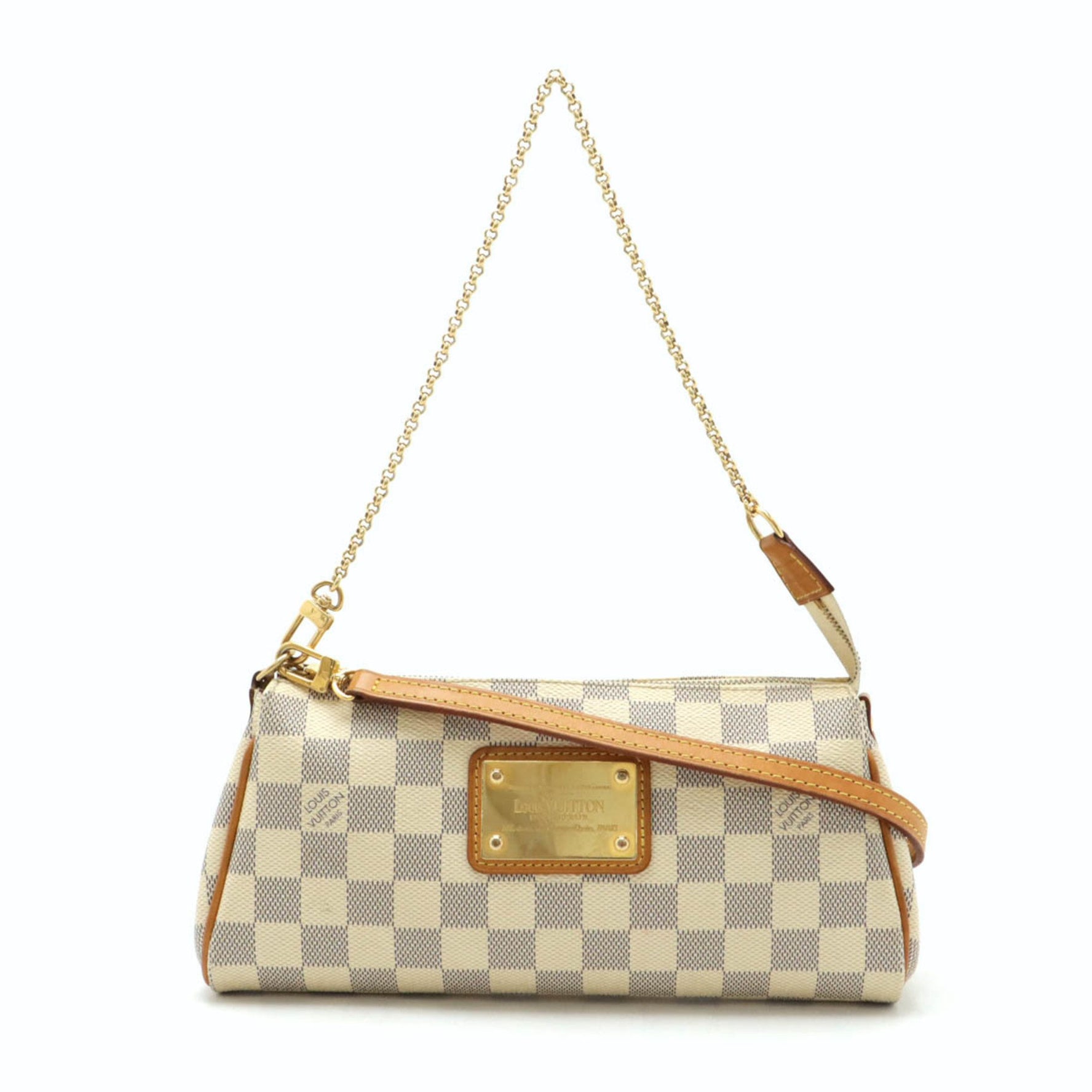 Louis Vuitton Damier Azur Eva Pouch Chain Bag Shoulder
