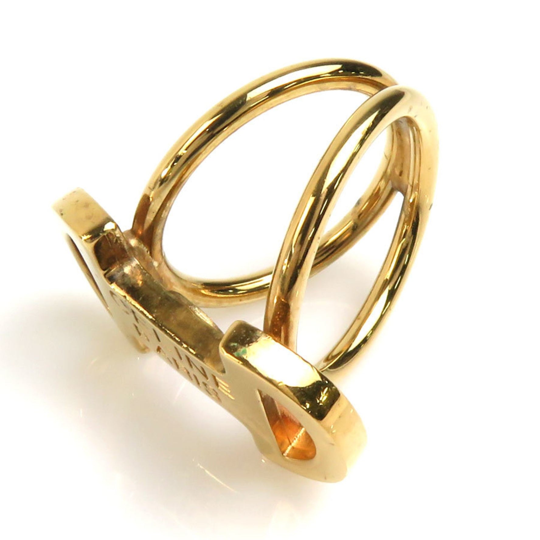 CELINE Scarf Muffler Ring Metal