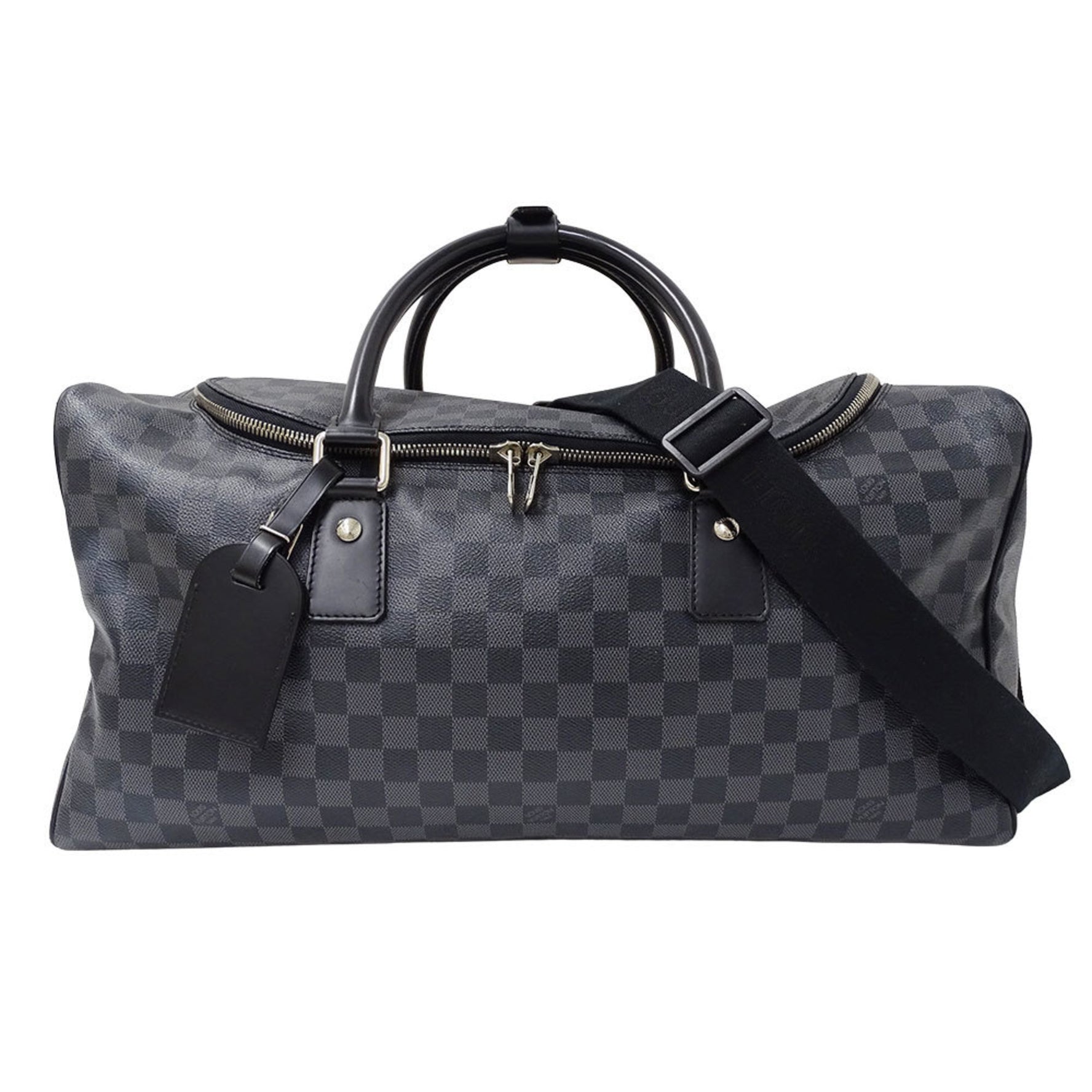 Louis Vuitton Roadster 50 Boston Bag in Damier Graphite Canvas, Large Capacity, Shoulder Bag, Travel