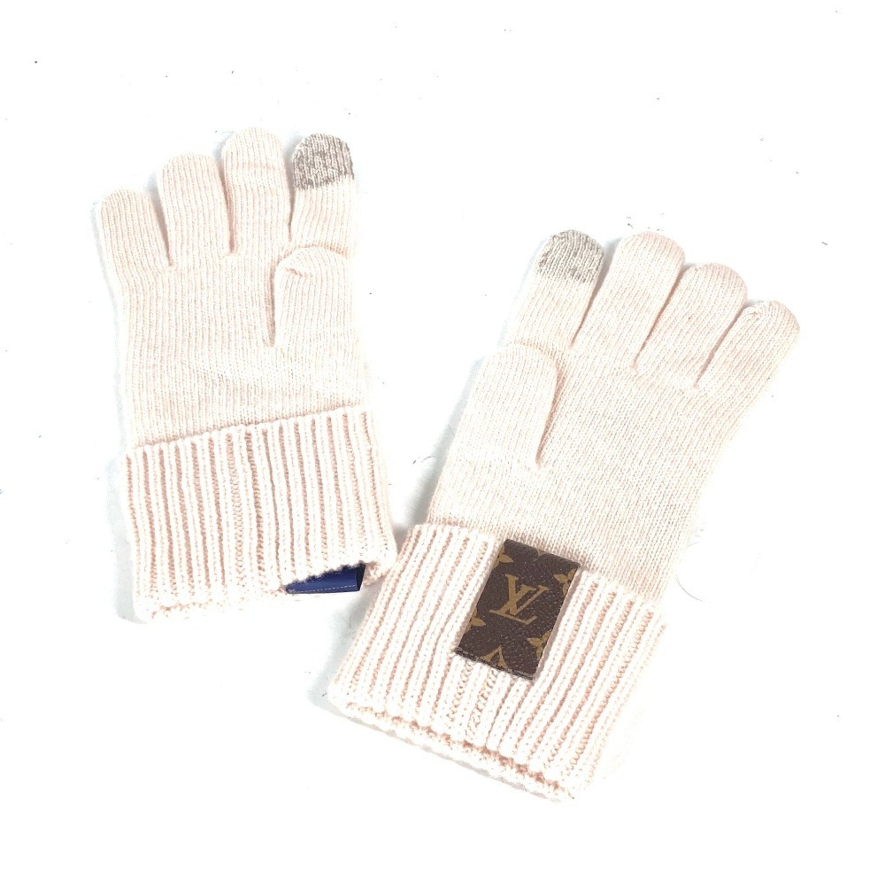 Louis Vuitton Flight Mode Glove Maille LV Medallion Gloves Wool Camel Rose Similar