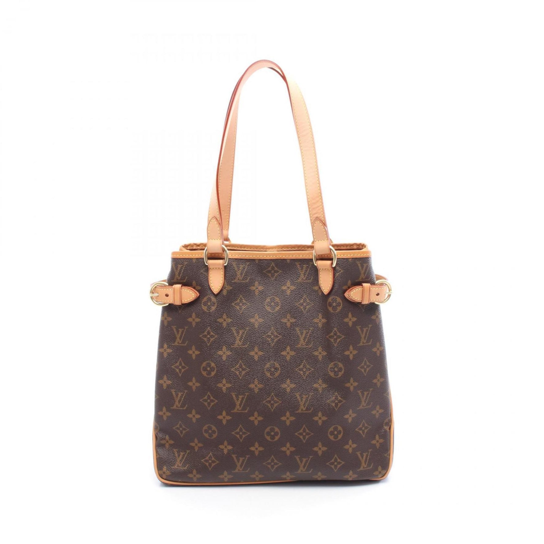 Louis Vuitton Batignolles Vertical Tote Bag, Coated Canvas and Leather, Monogram, Brown