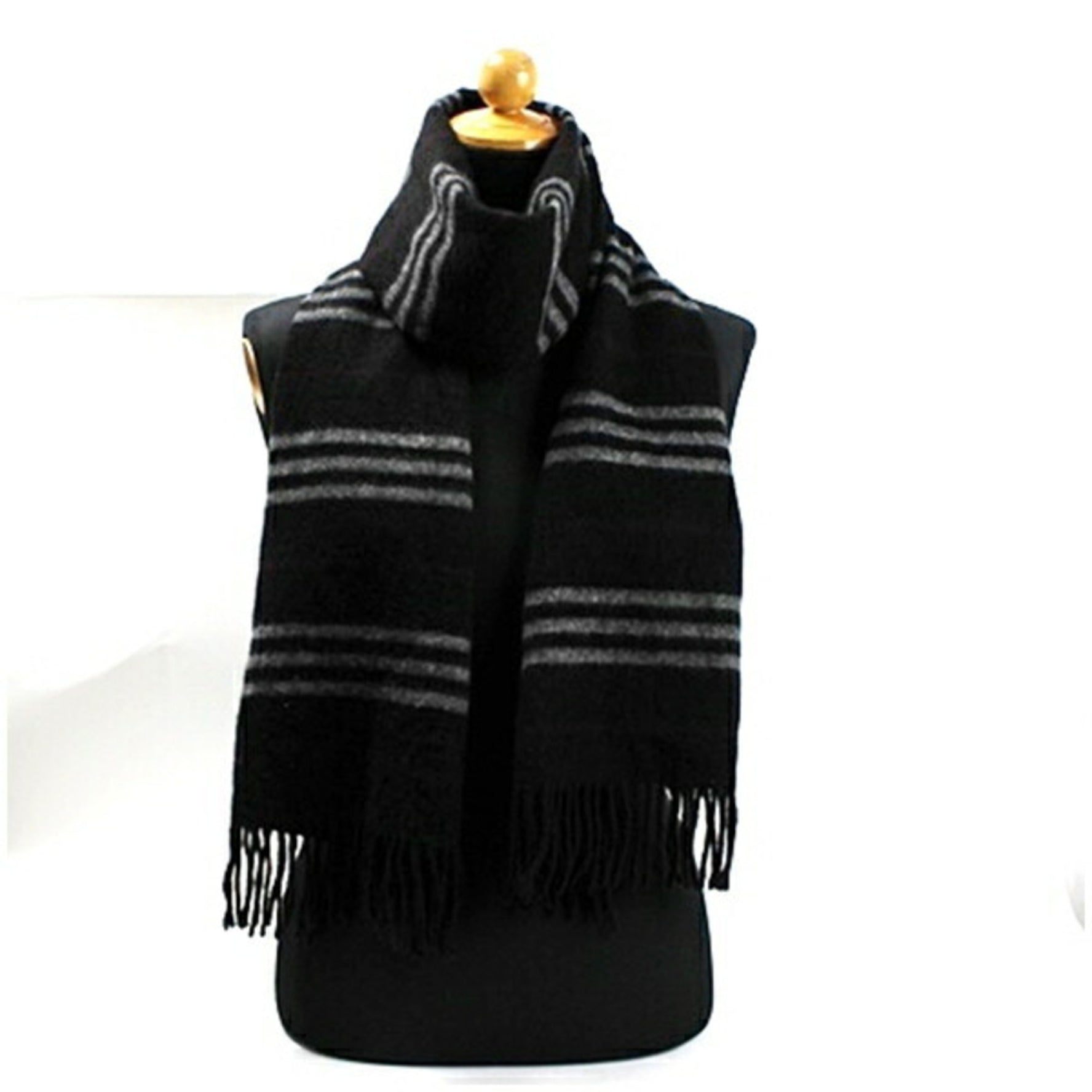Burberry Label Cashmere Scarf 174 x 32 cm LABEL Men's