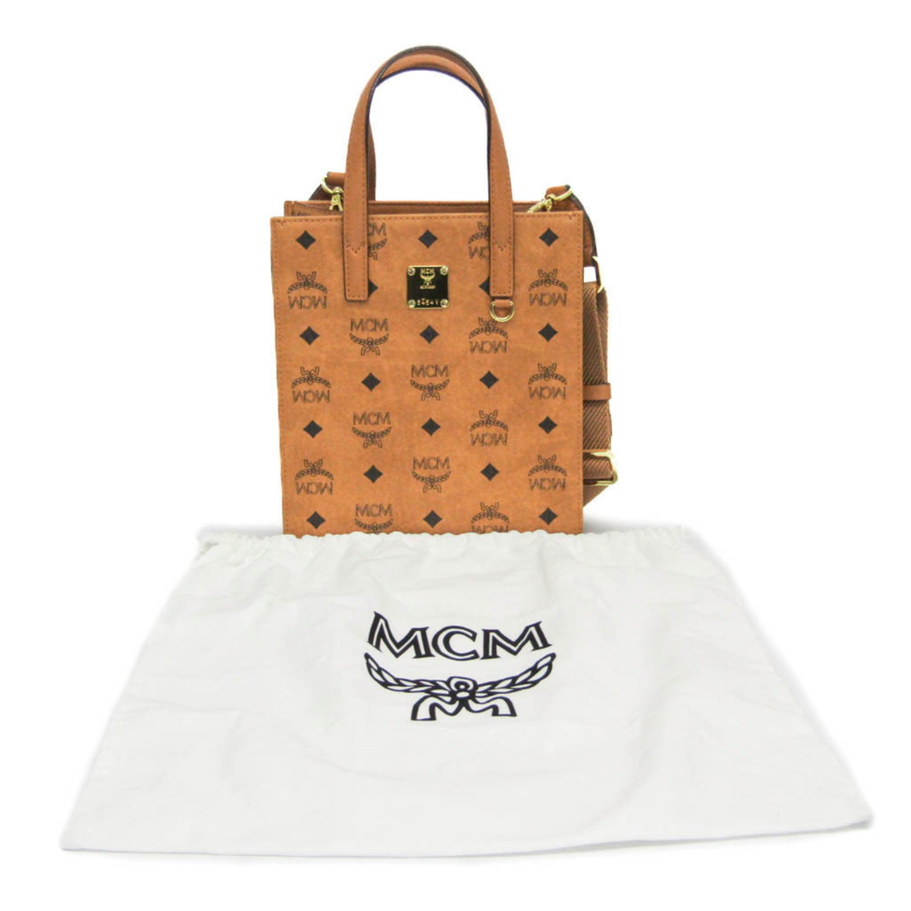 MCM Visetos Klassik Tote Bag Mini Coated Canvas Handbag,Shoulder Bag