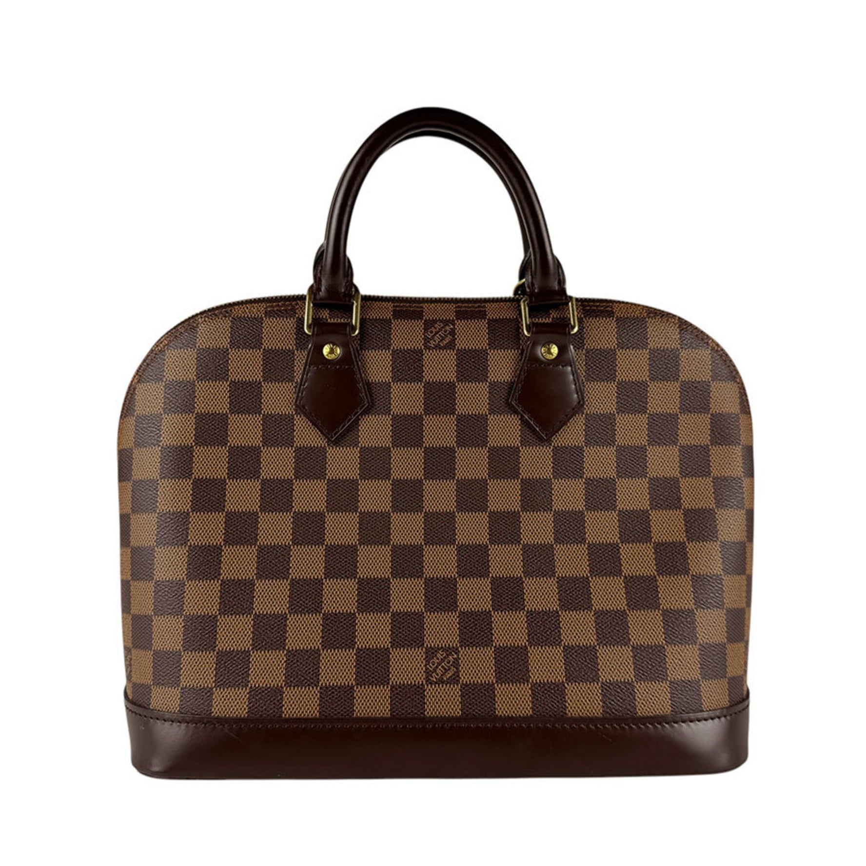 Louis Vuitton Handbag Damier Alma Canvas Ebene