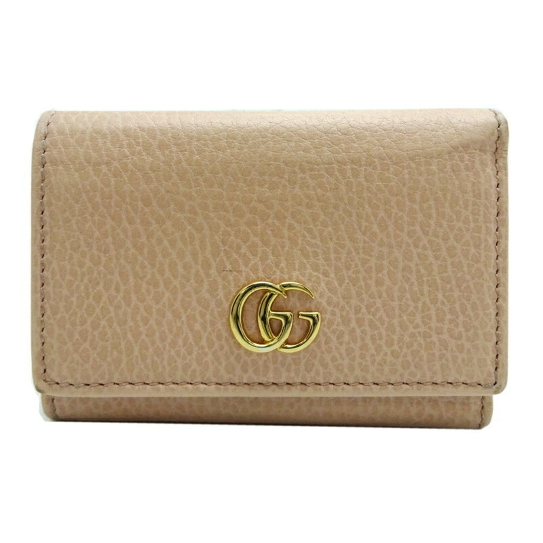 Gucci GG Marmont Compact Wallet Tri-fold Leather
