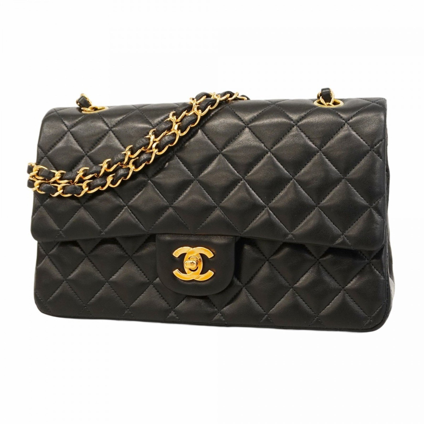 Chanel Matelasse Shoulder Bag with Double Flap and Chain, Lambskin