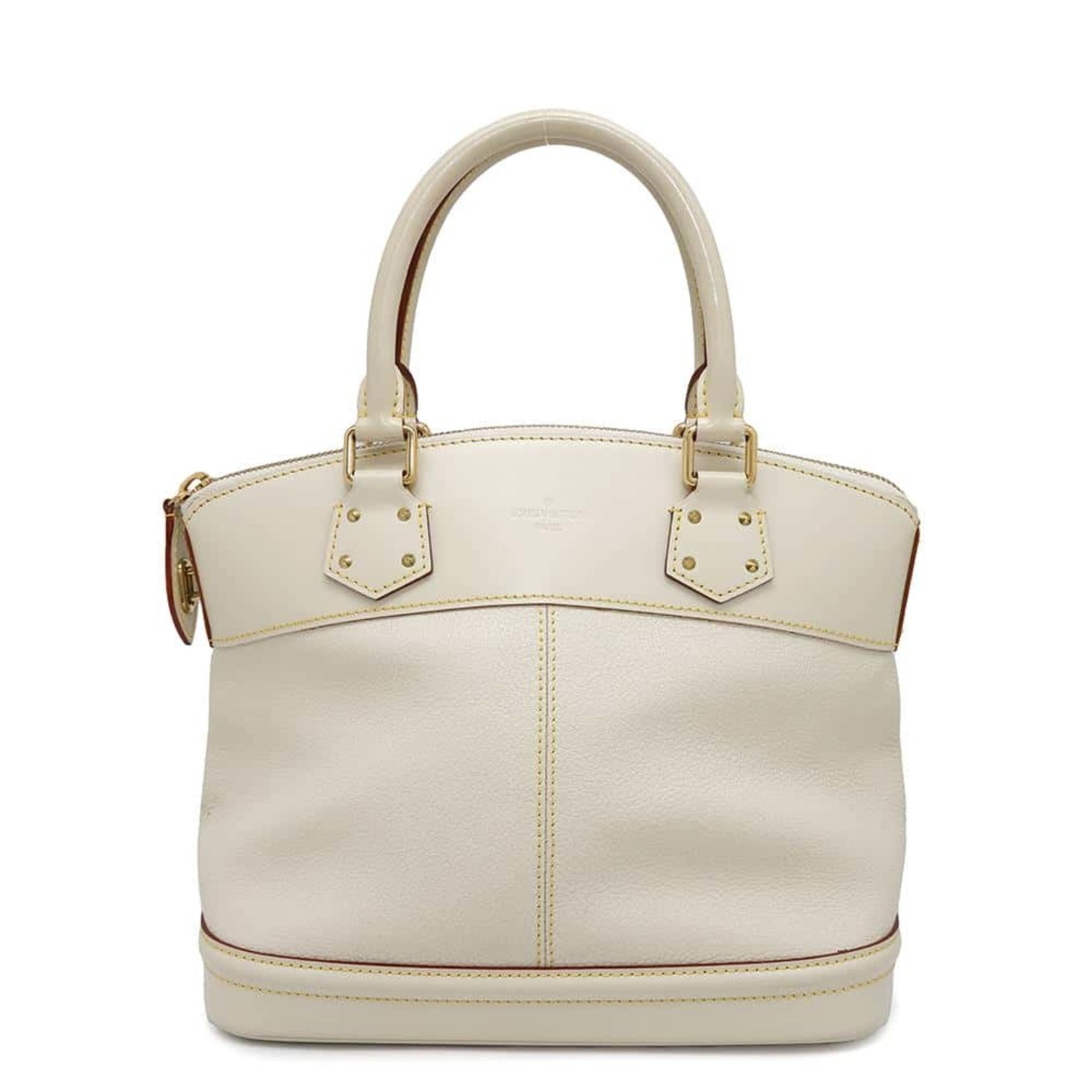 Louis Vuitton Handbag Suhali Leather Lockit PM White