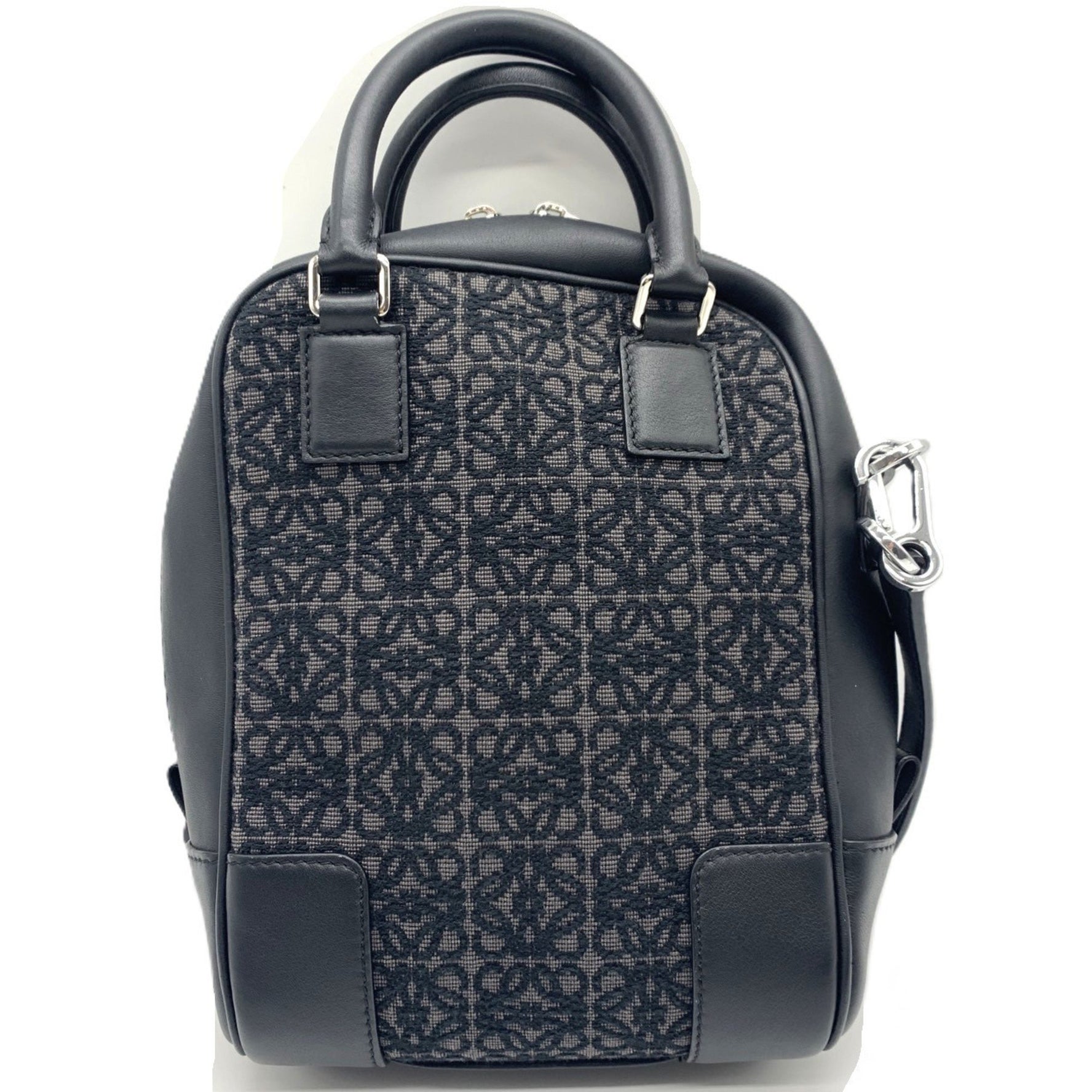 LOEWE Amazona 15 Anagram Jacquard Handbag Dark Brown
