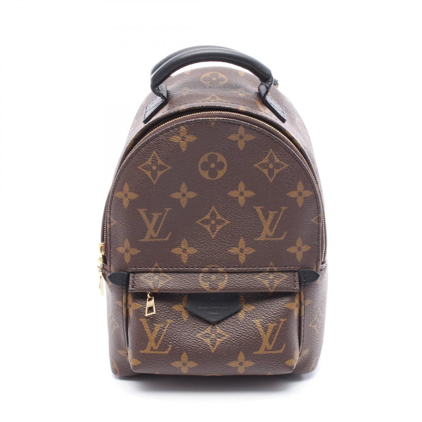 Louis Vuitton Palm Springs Mini Backpack, PVC-Coated Canvas and Leather Monogram, Brown/Black