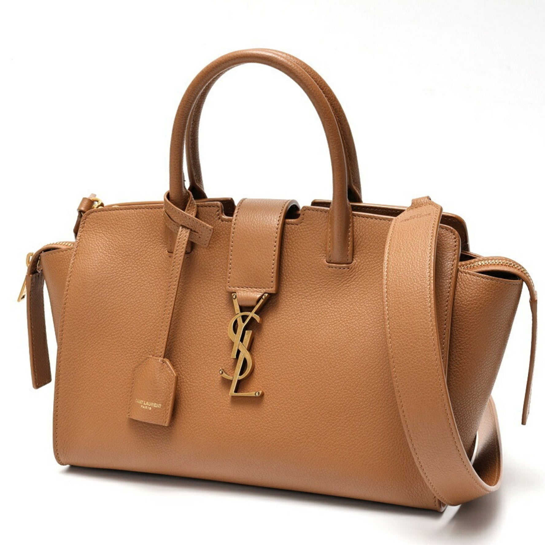 Saint Laurent Downtown Baby Grained Leather Handbag