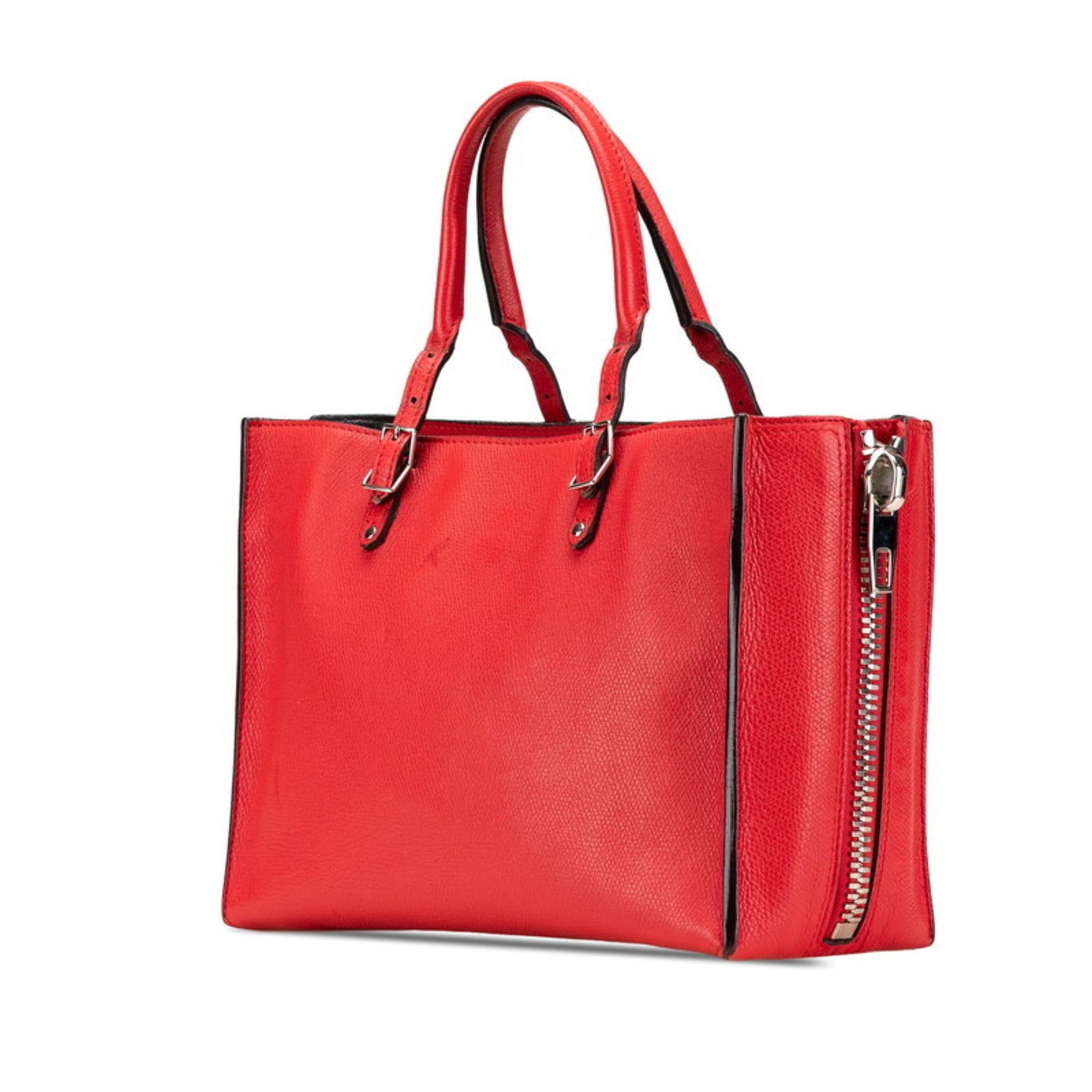Balenciaga The Paper Mini Tote Bag/Shoulder Bag, Red Leather
