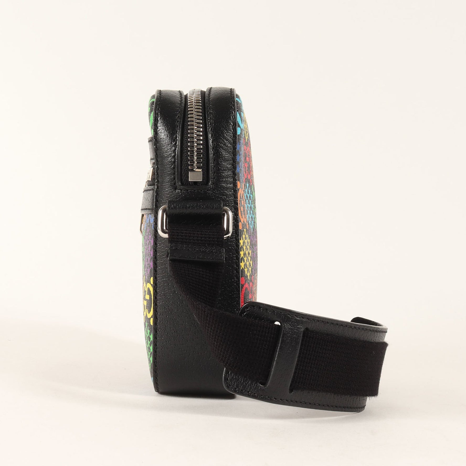 GUCCI GG Psychedelic Shoulder Bag Black Multicolor