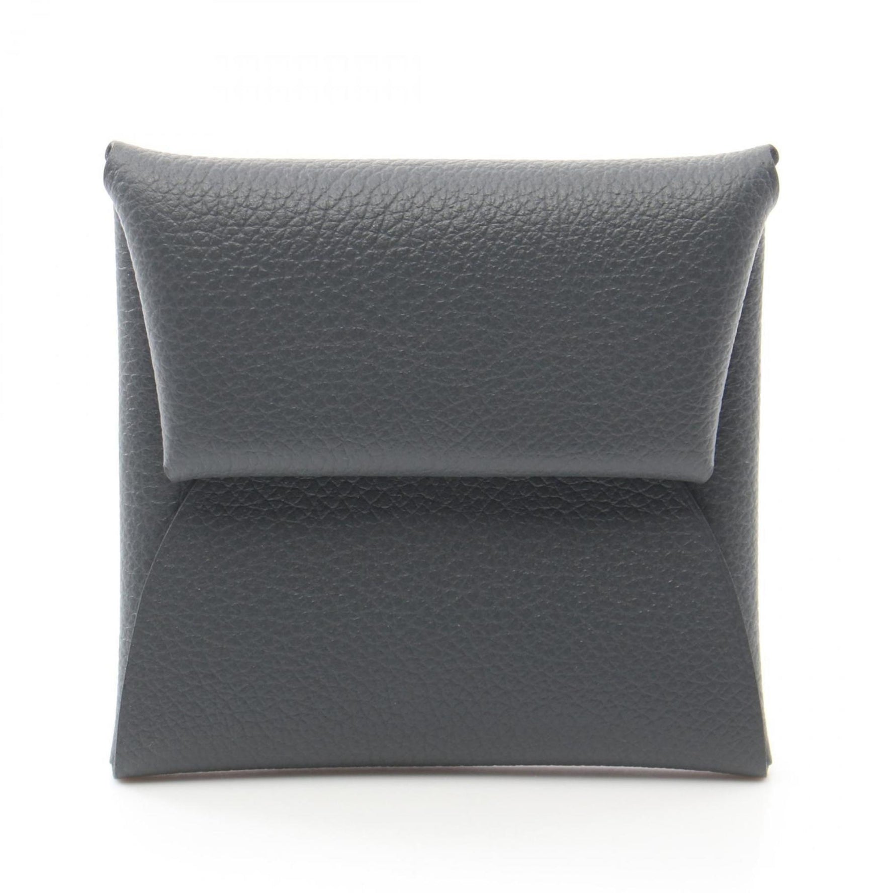 Hermes Bastia Ardoise Wallet/Coin Case Wallet Evercolor Gray